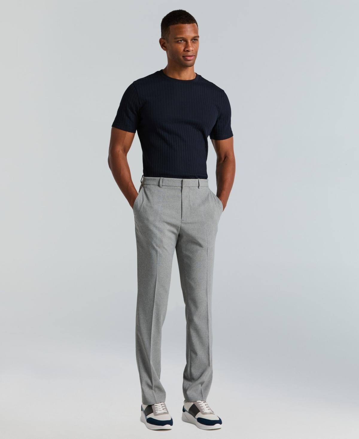 dress pants with shirt gripper New AYM Shirt Gripper Pleated Gray Dress Pants Men's Size 38 not hemmed