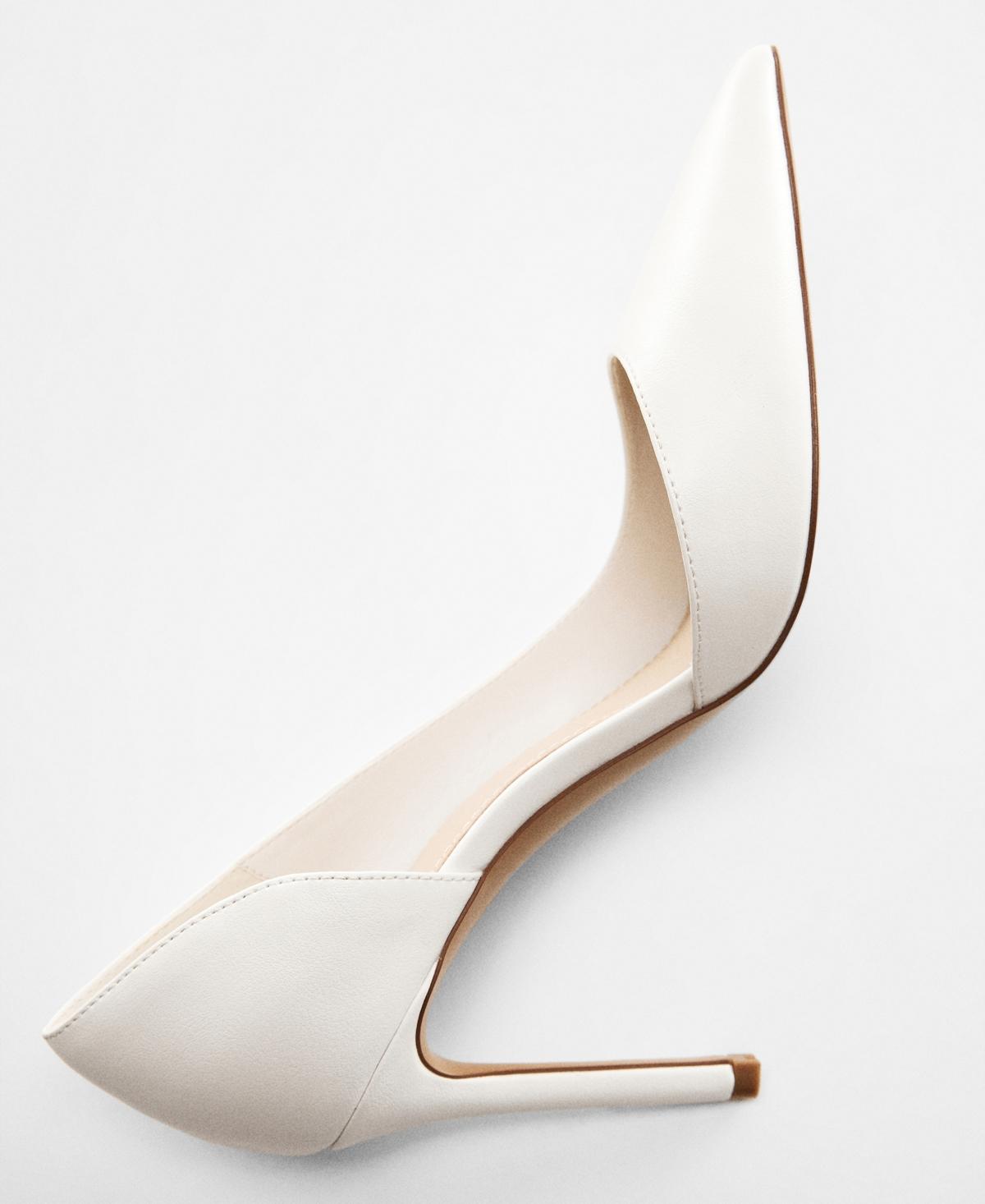 Mango white heels hotsell