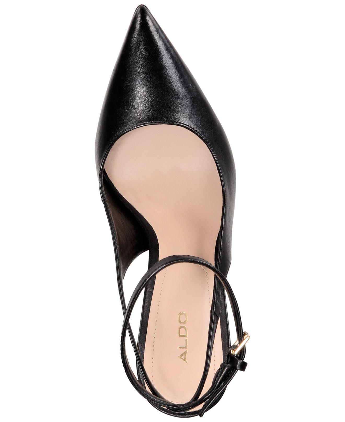 aldo leather heels