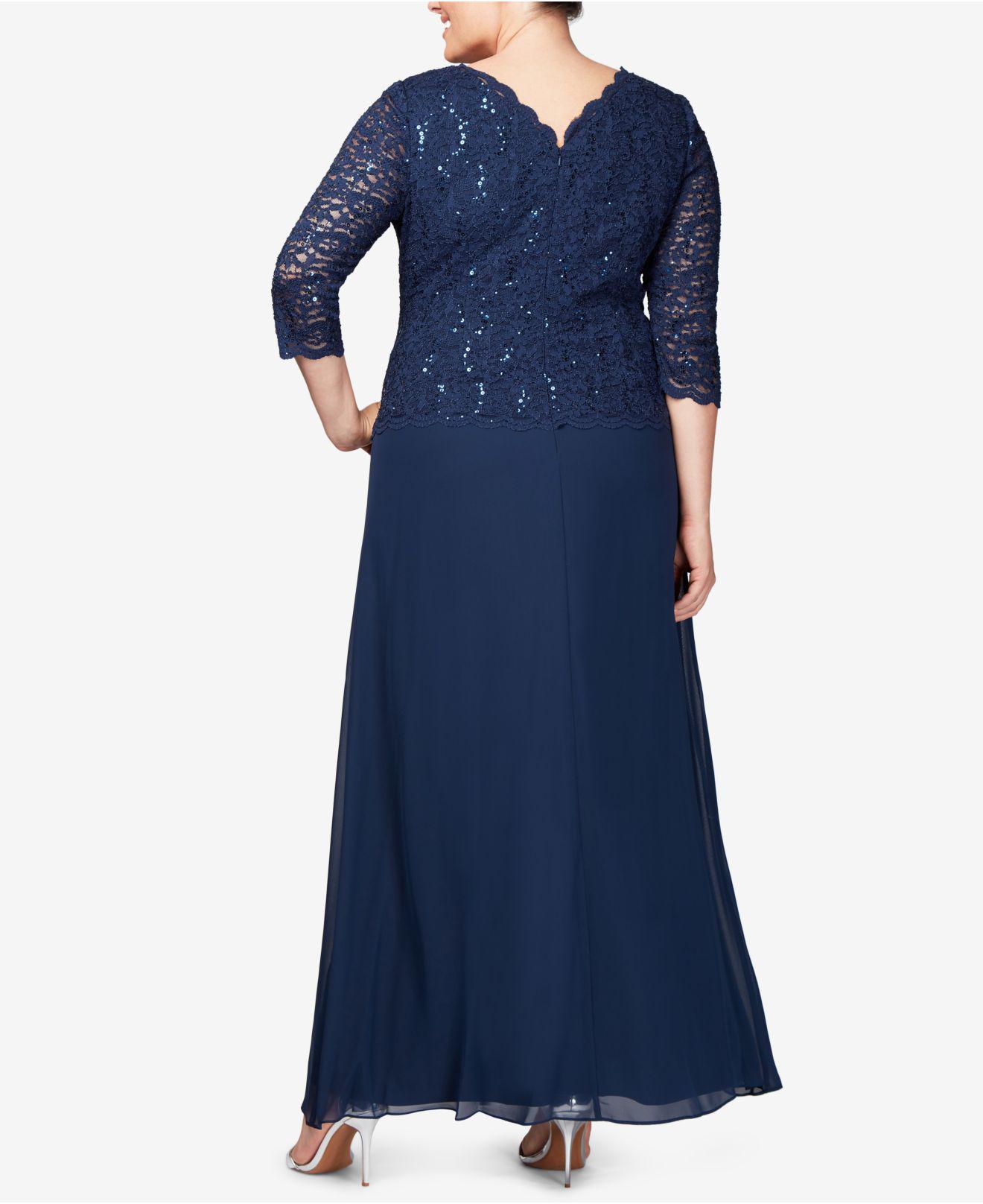 plus size alex evenings