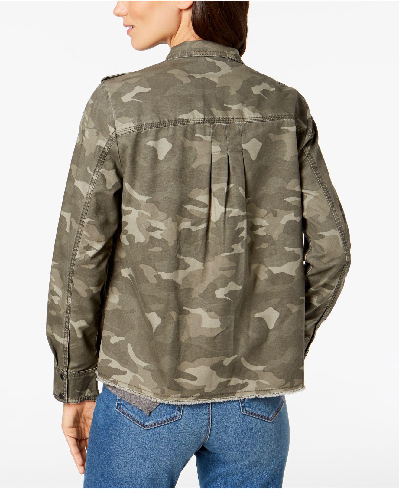 petite camo jacket