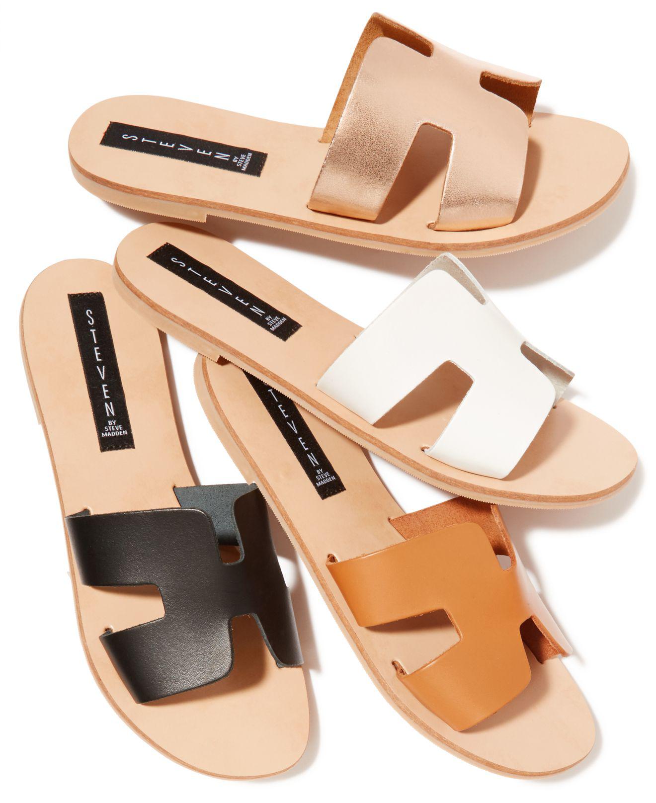 Steven by Steve Madden Leather Women's Greece Sandals | Lyst Canada