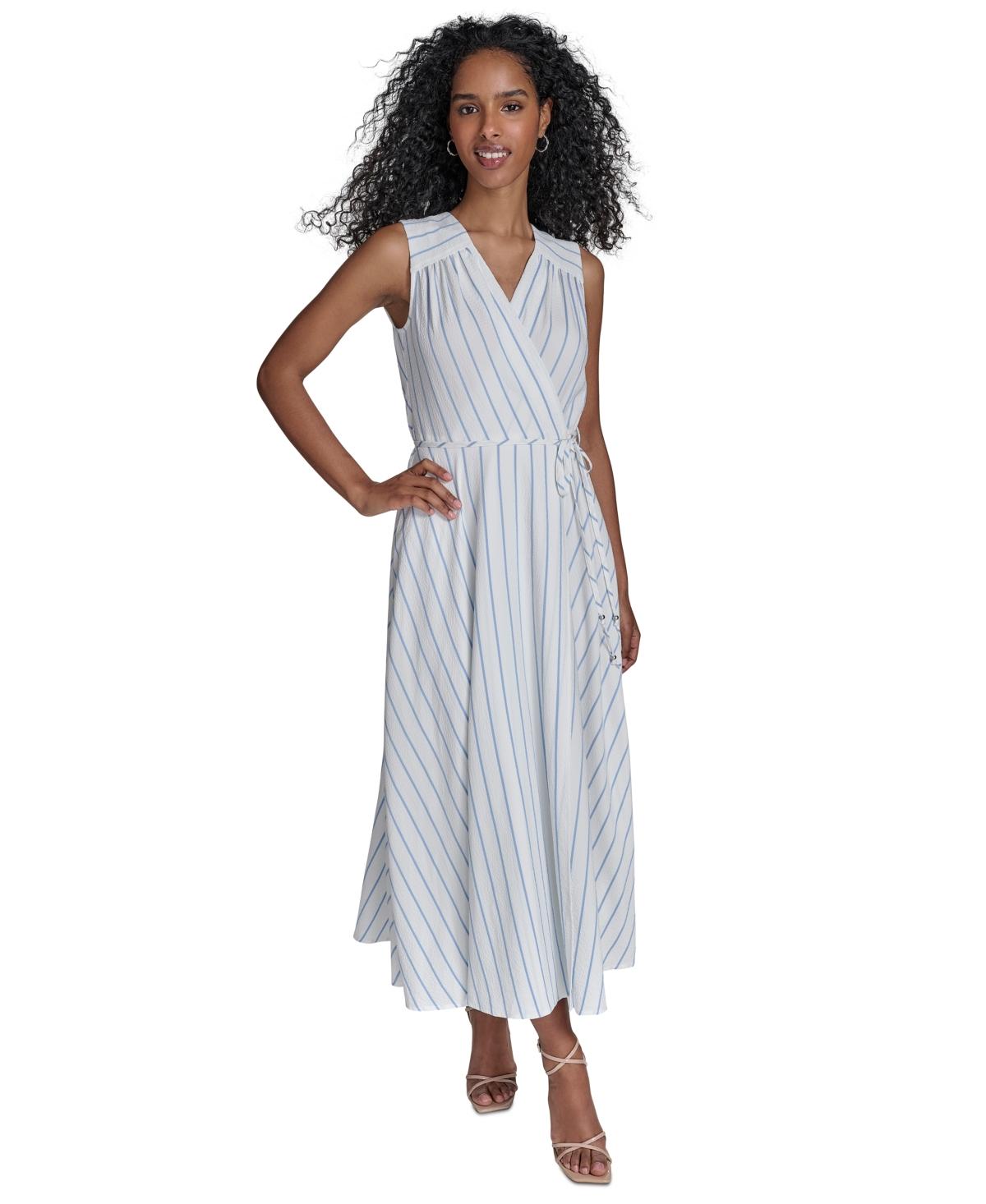 calvin klein maxi dresses Women's 3/4 Sleeve Floral Chiffon Maxi, Indigo Multi, 2 : Clothing, Shoes & Jewelry satin that has a liquidy Scuba Maxi Dress | Calvin