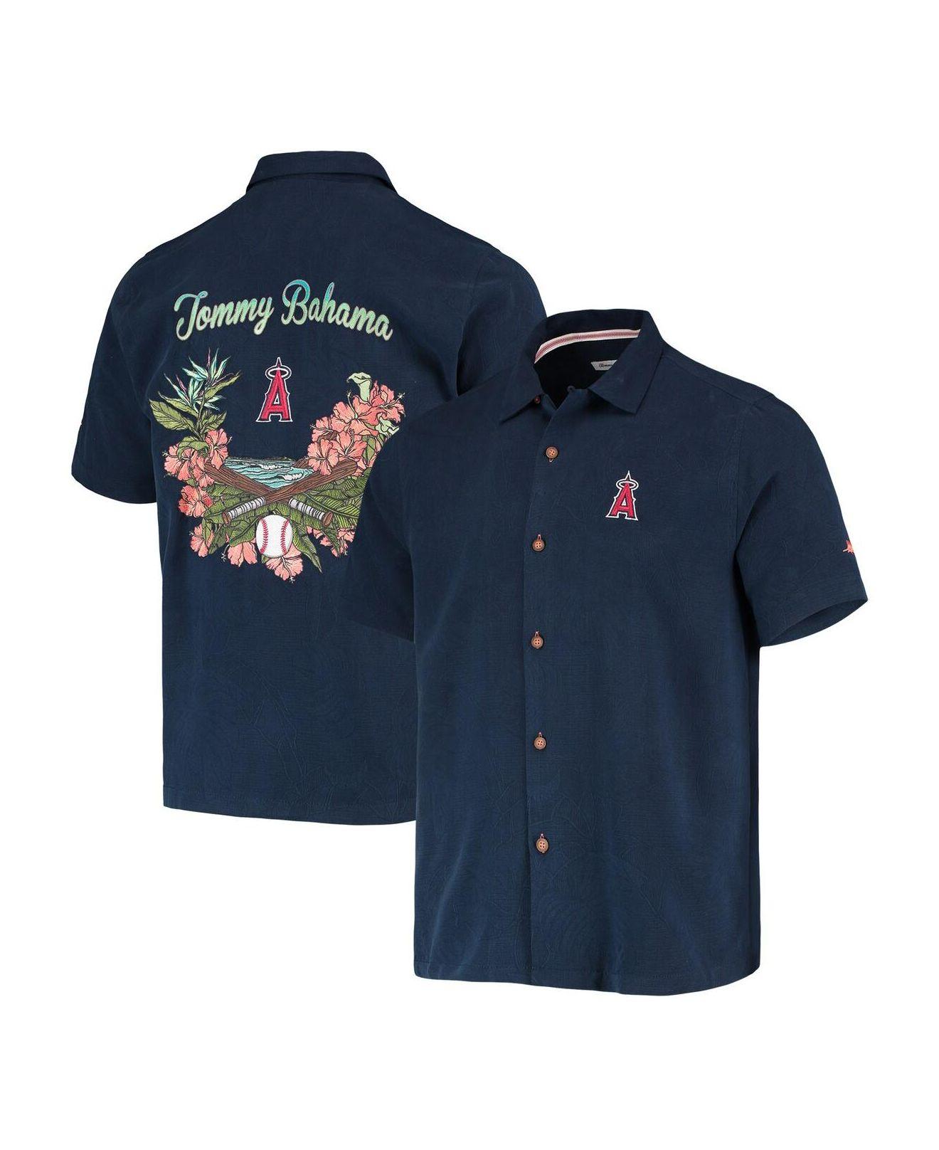 Tommy Bahama Men's Navy New York Yankees Tropical Horizons Button-Up Shirt  - Macy's