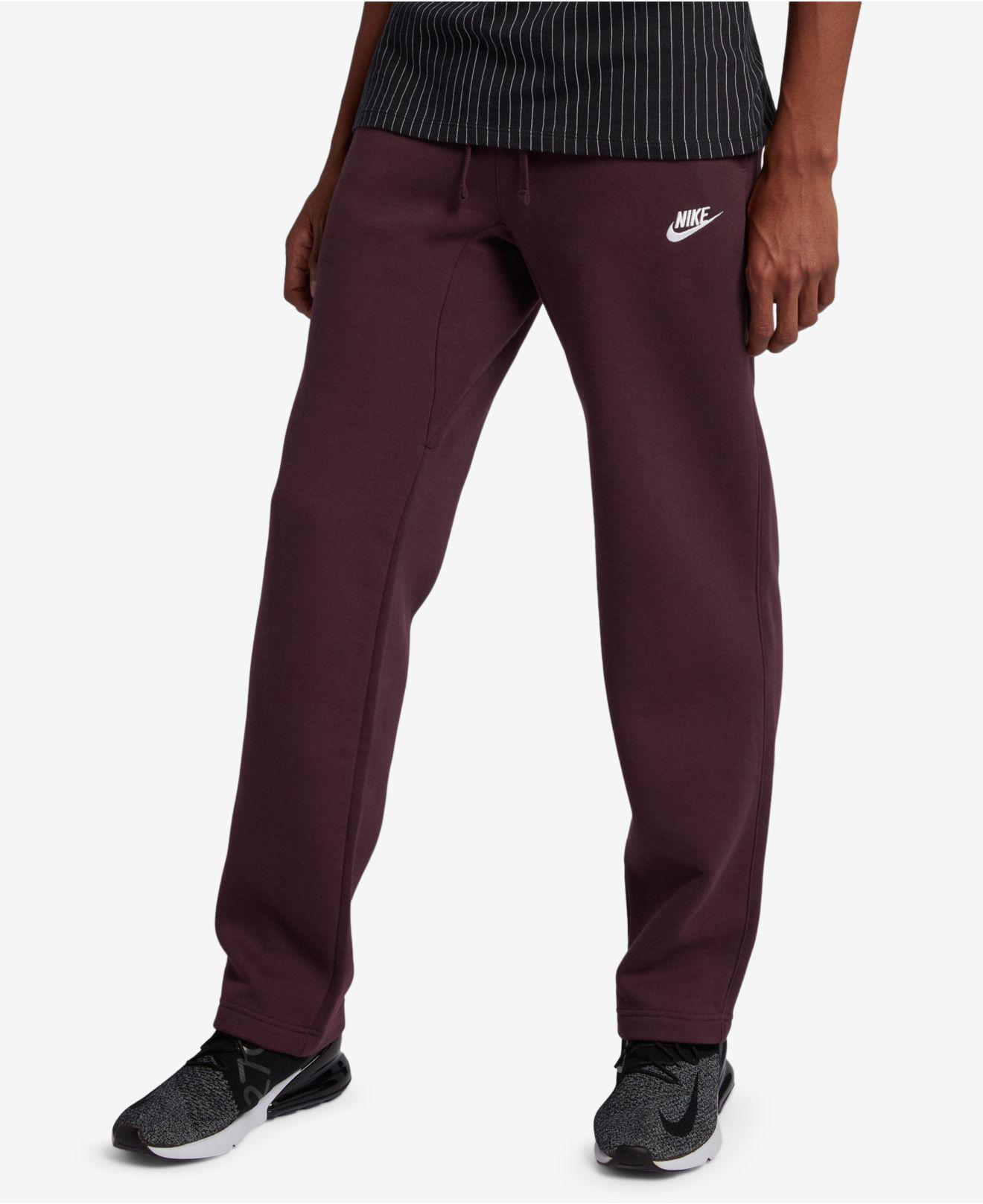 Nike Fleece Open-hem Sweatpants for Men - Lyst