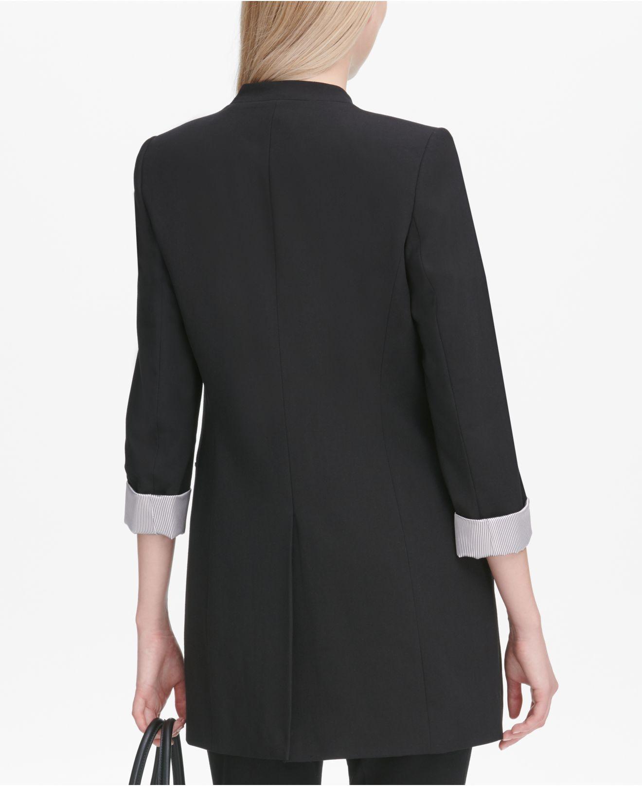 calvin klein roll tab topper jacket