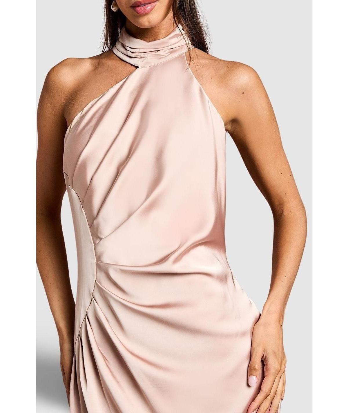 coast satin dress Tie-Shoulder Maxi - Black making it ideal for those who love to make a statement with their shoes Coast Satin Asymmetric Neck Maxi