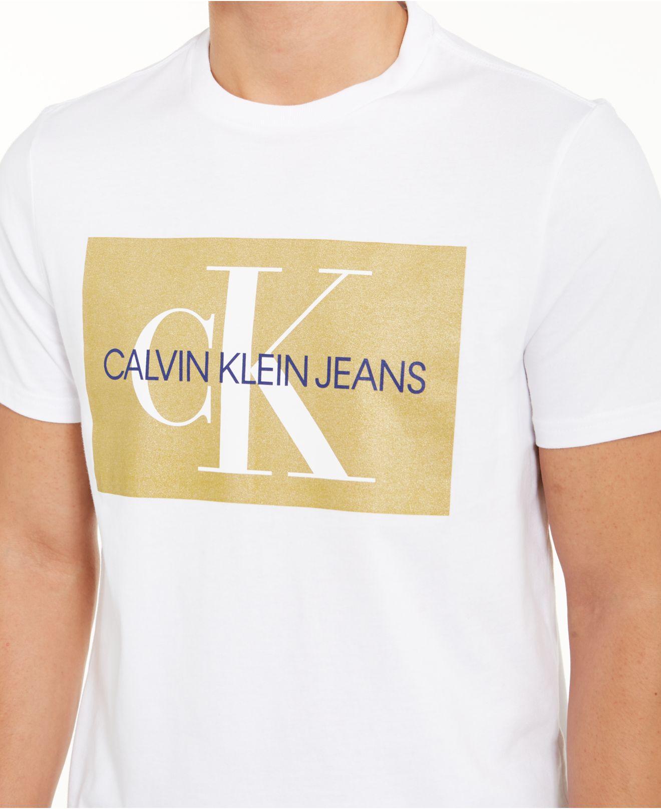 calvin klein t shirt gold