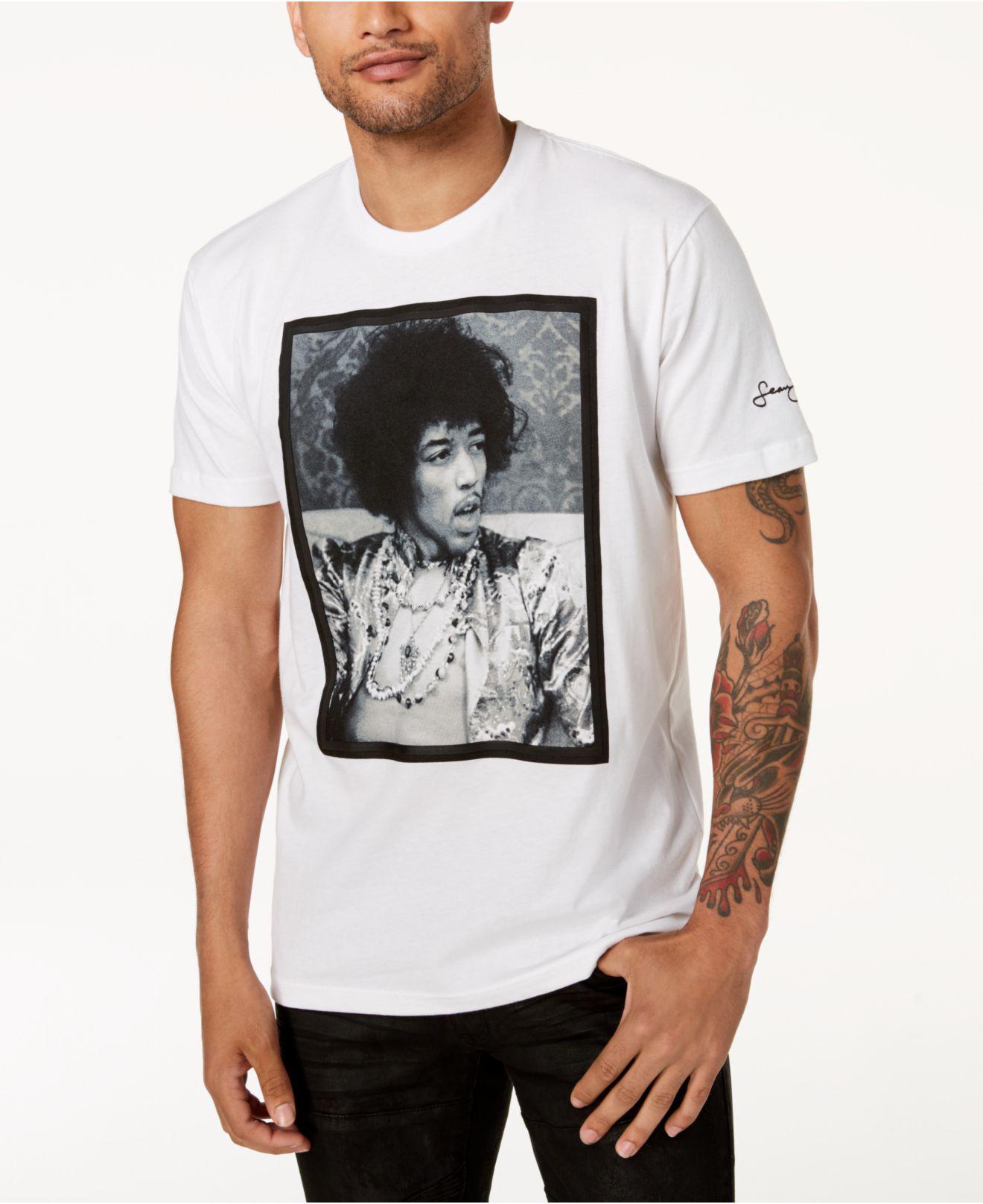 Sean John Jimi Hendrix White Party Graphic-print T-shirt for Men | Lyst