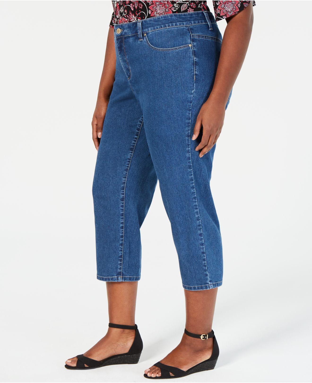 Charter Club Denim Plus Size Capri Jeans, Created For Macy's in Blue Lyst