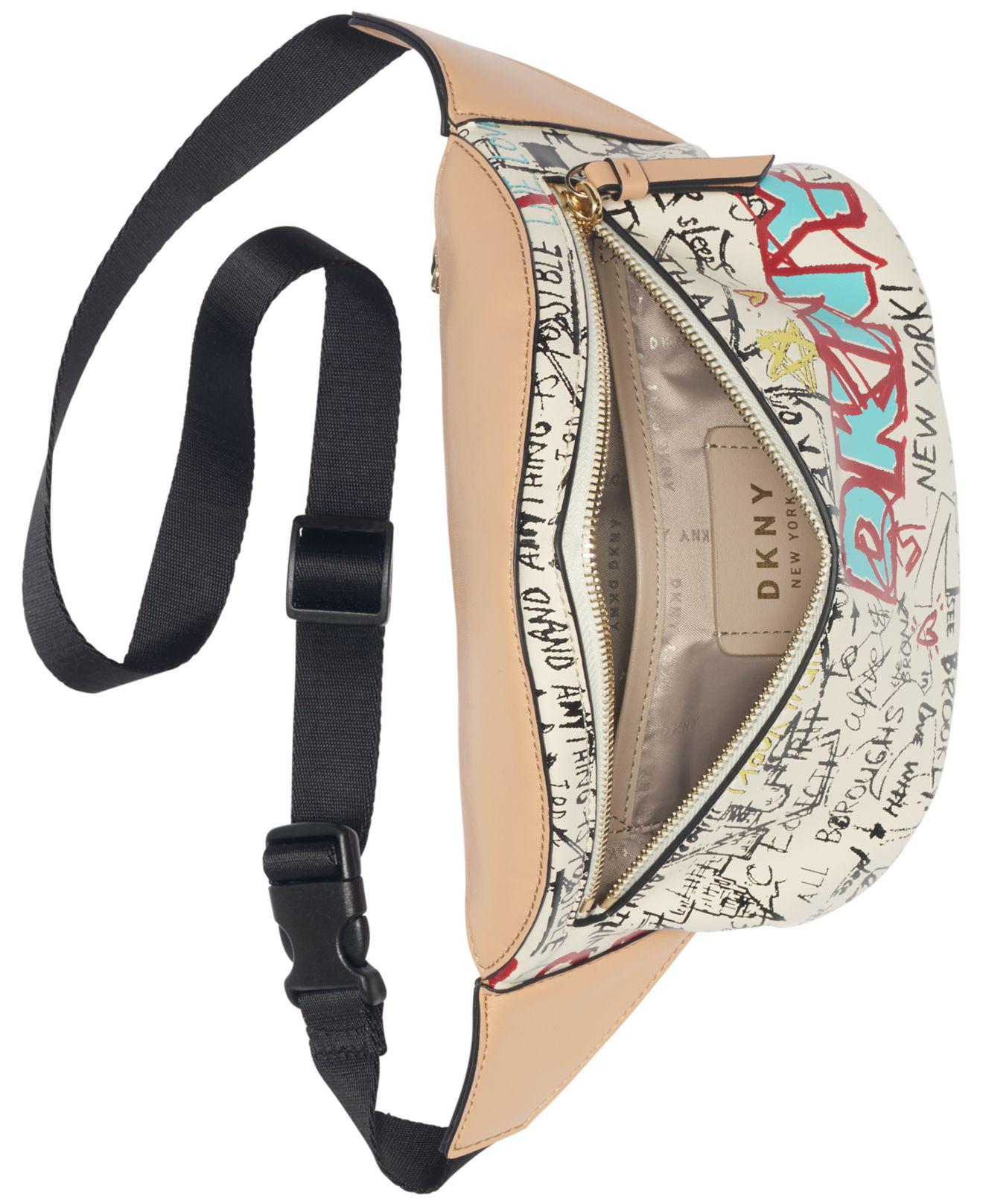 DKNY Tilly Graffiti Belt Bag, Created For Macy's in Black Lyst