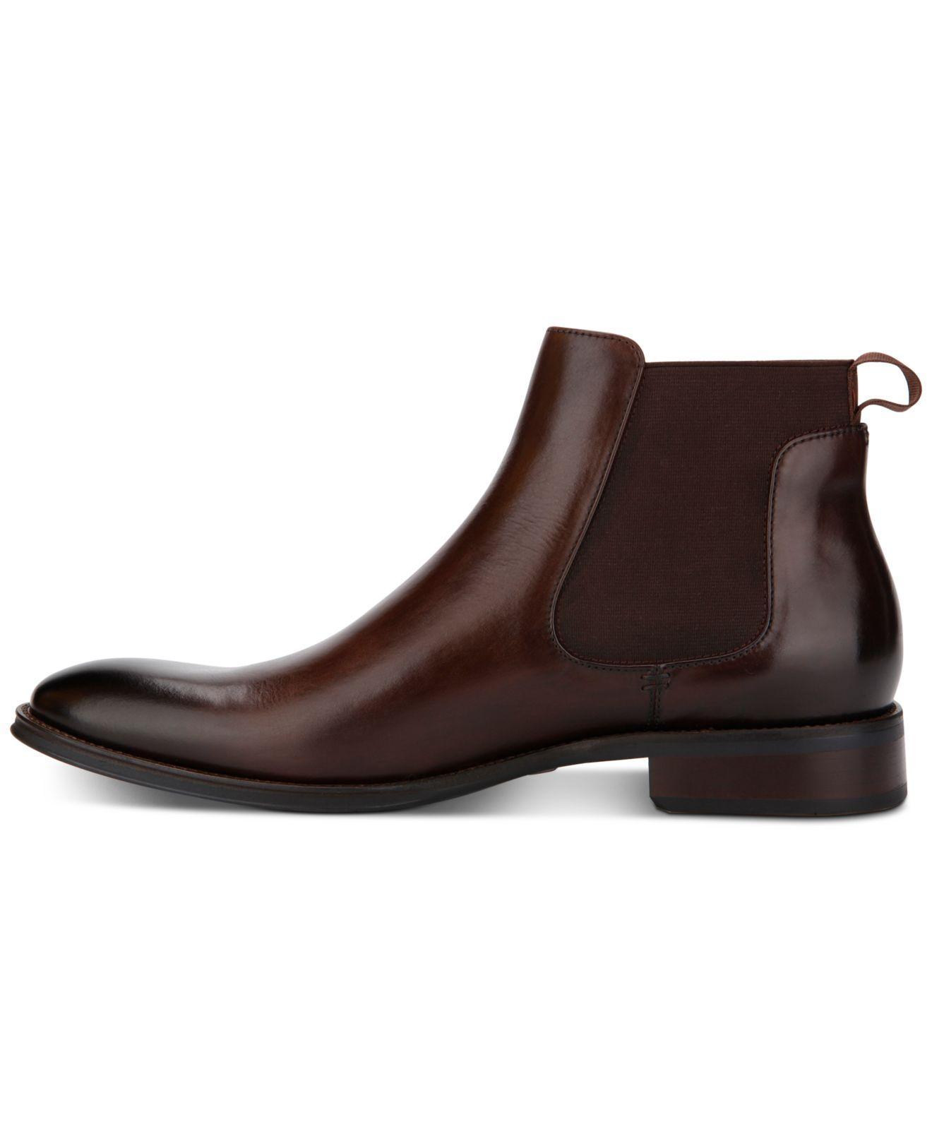 Kenneth Cole Suit Chelsea Boots in Brown for Men | Lyst