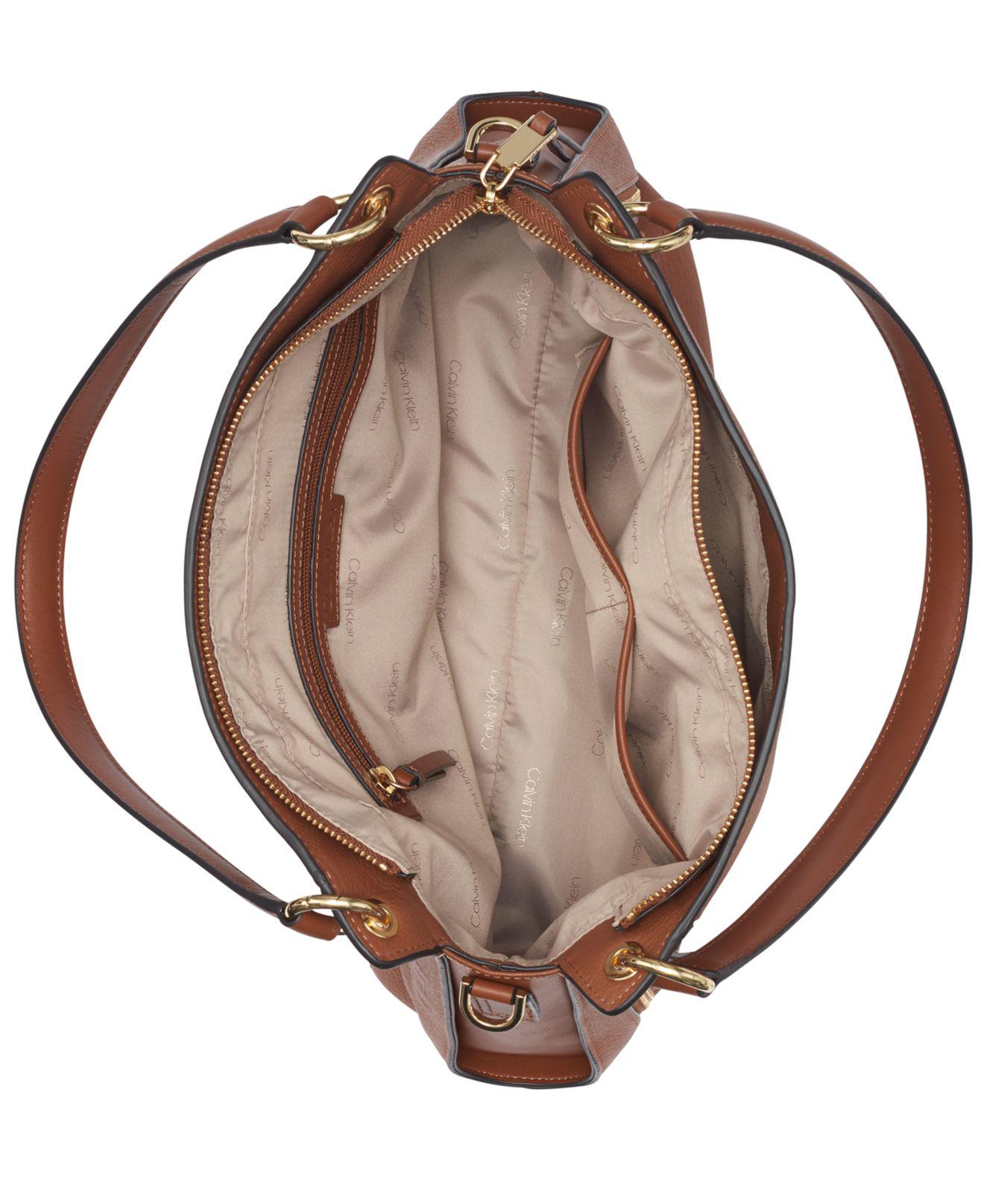 calvin klein melanie pebble hobo