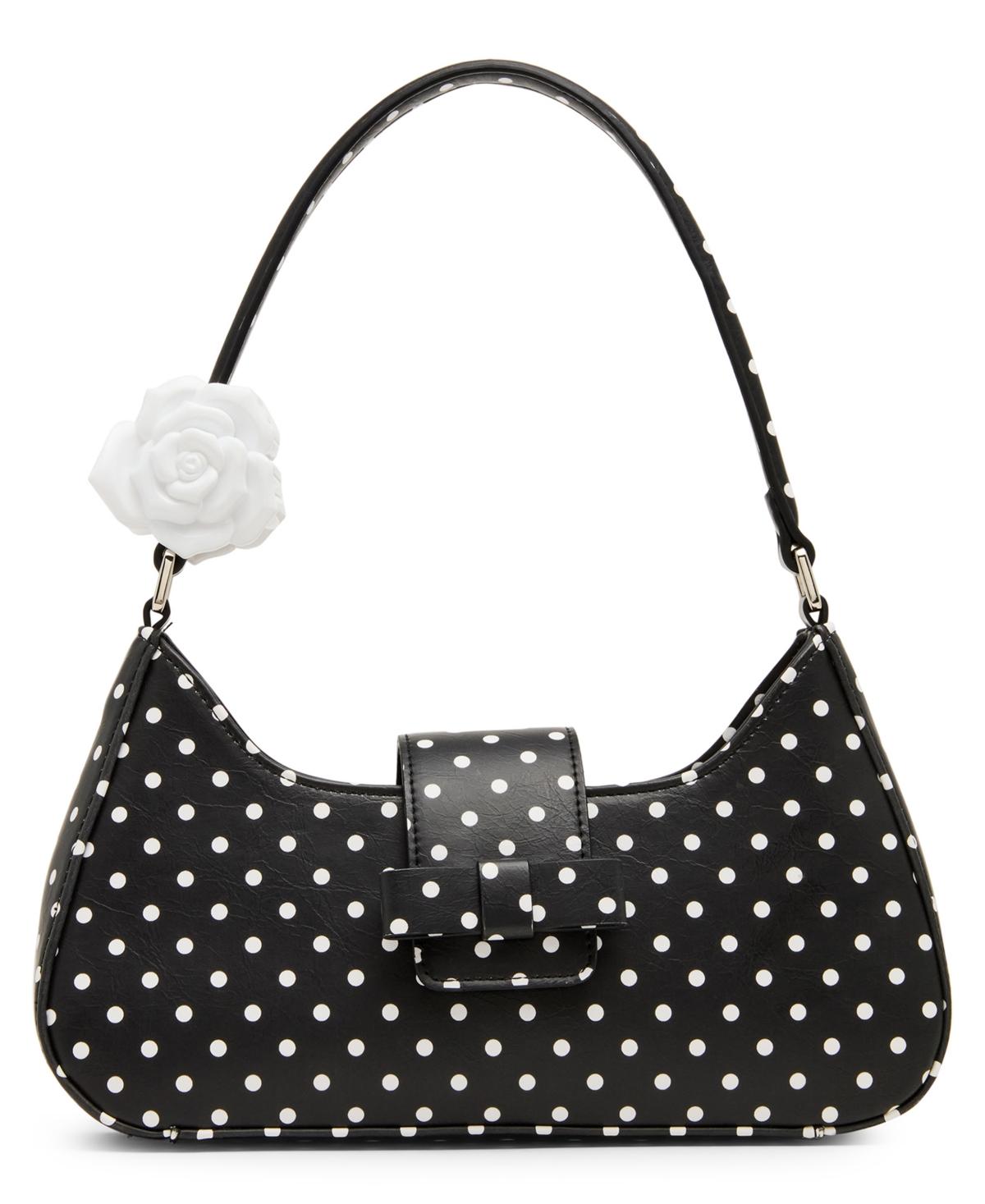 INC International Concepts Women\'s Black & White Polka Dot \