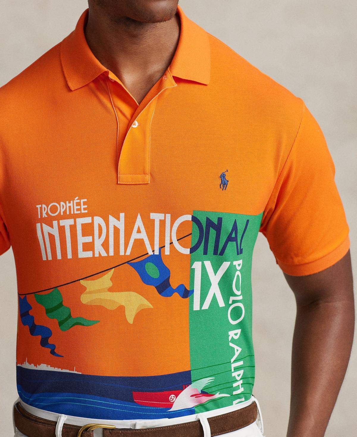 Big and tall sales orange polo shirt