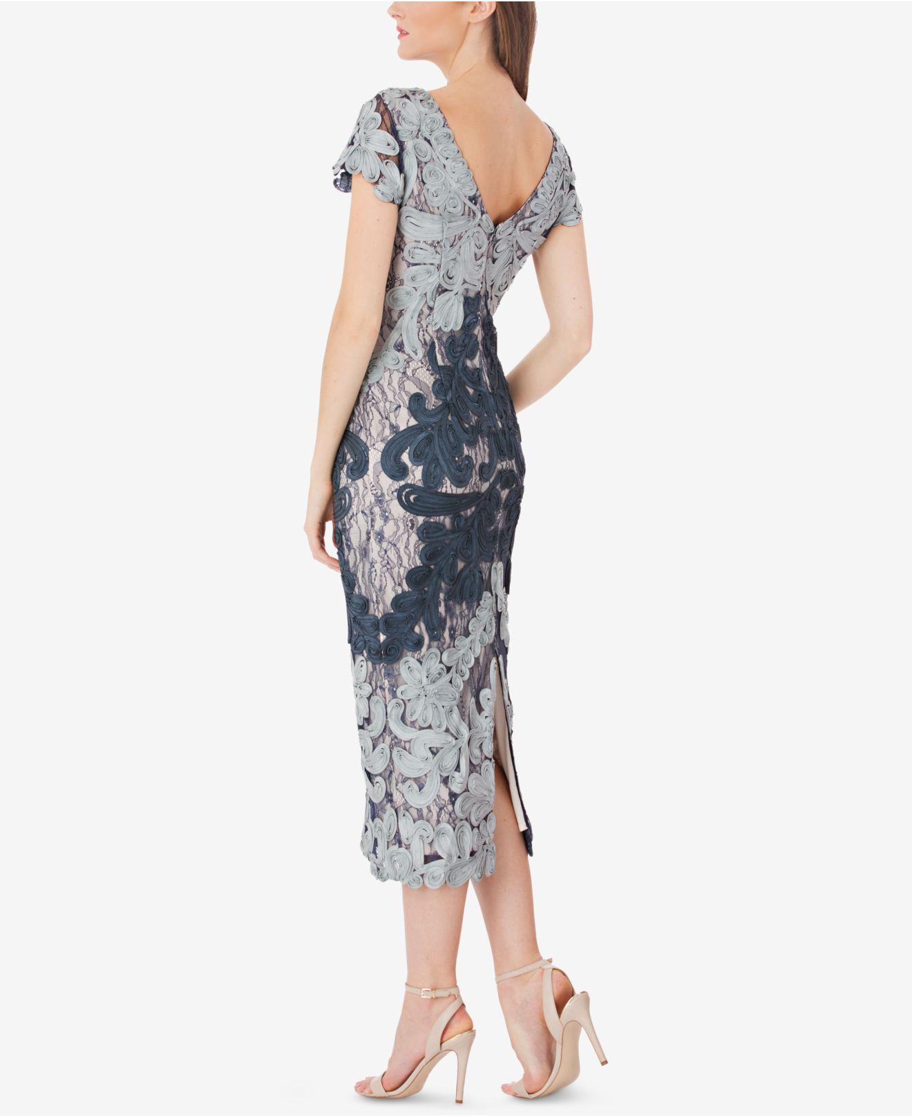 soutache midi dress