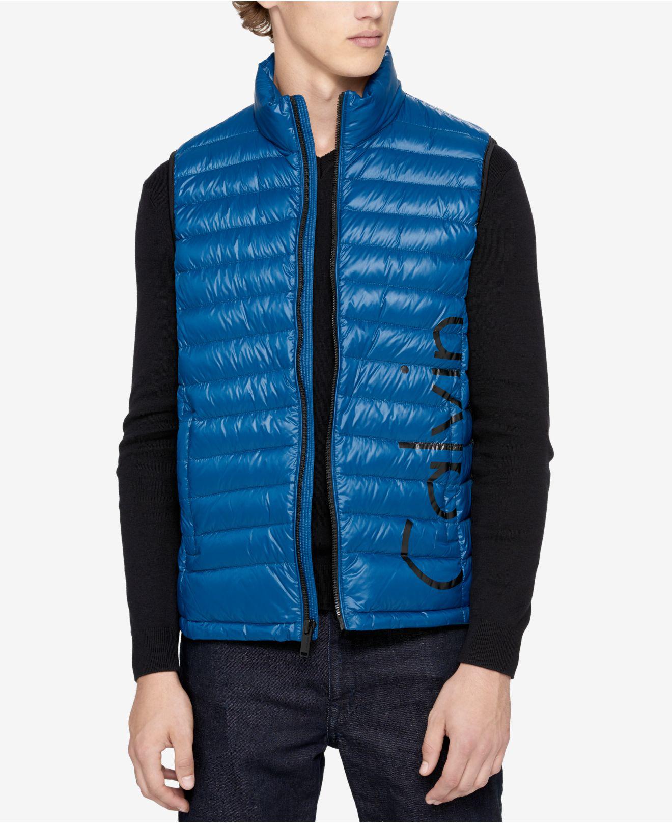 calvin klein packable down vest