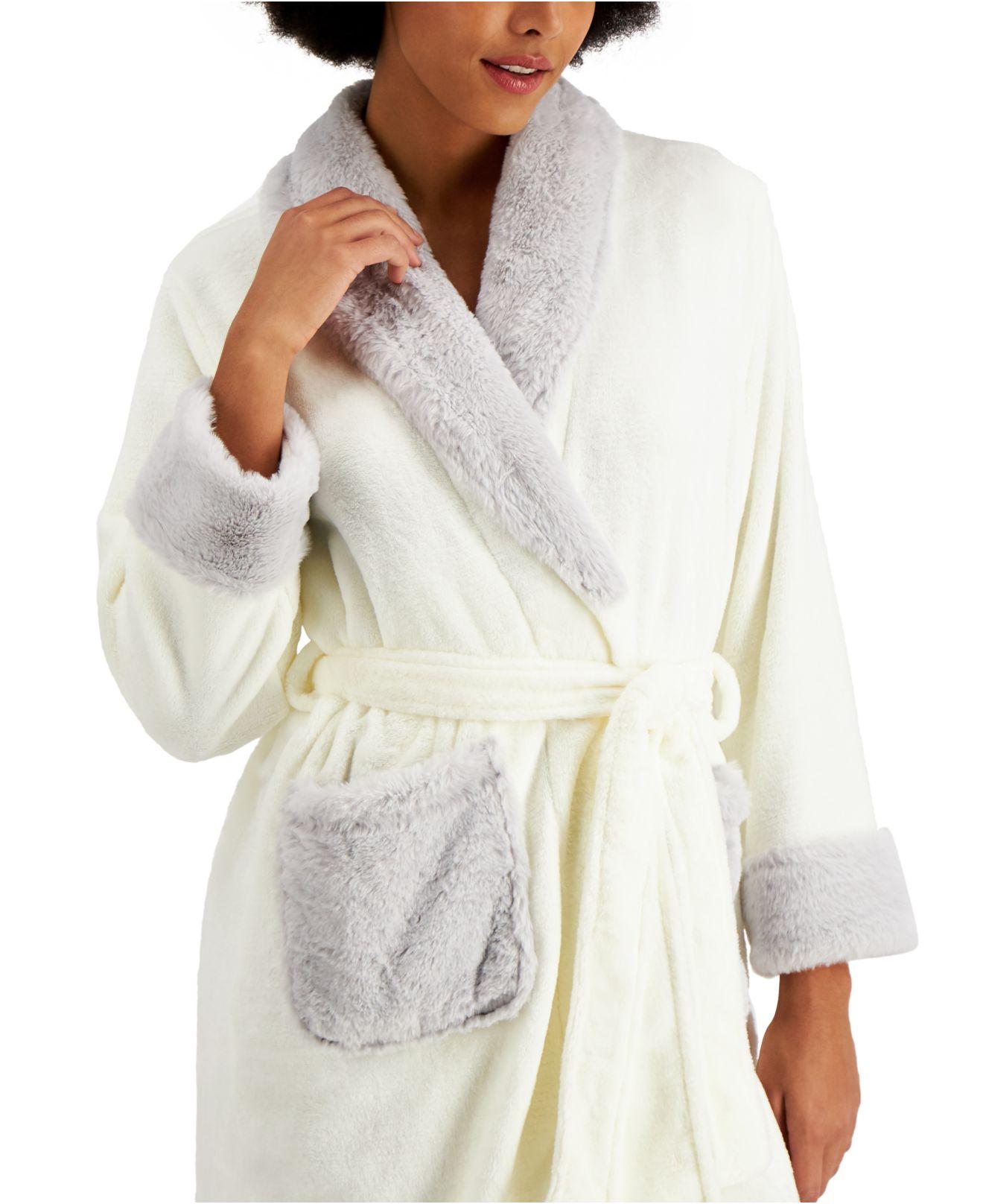 white robe with fur trim