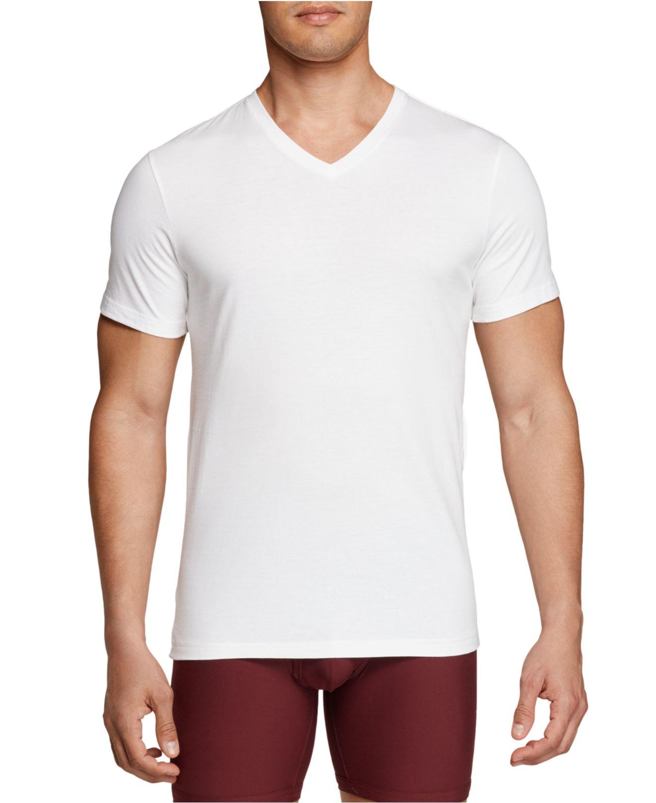 Tommy Hilfiger 5pk. Cotton Classics Vneck Undershirts in White for