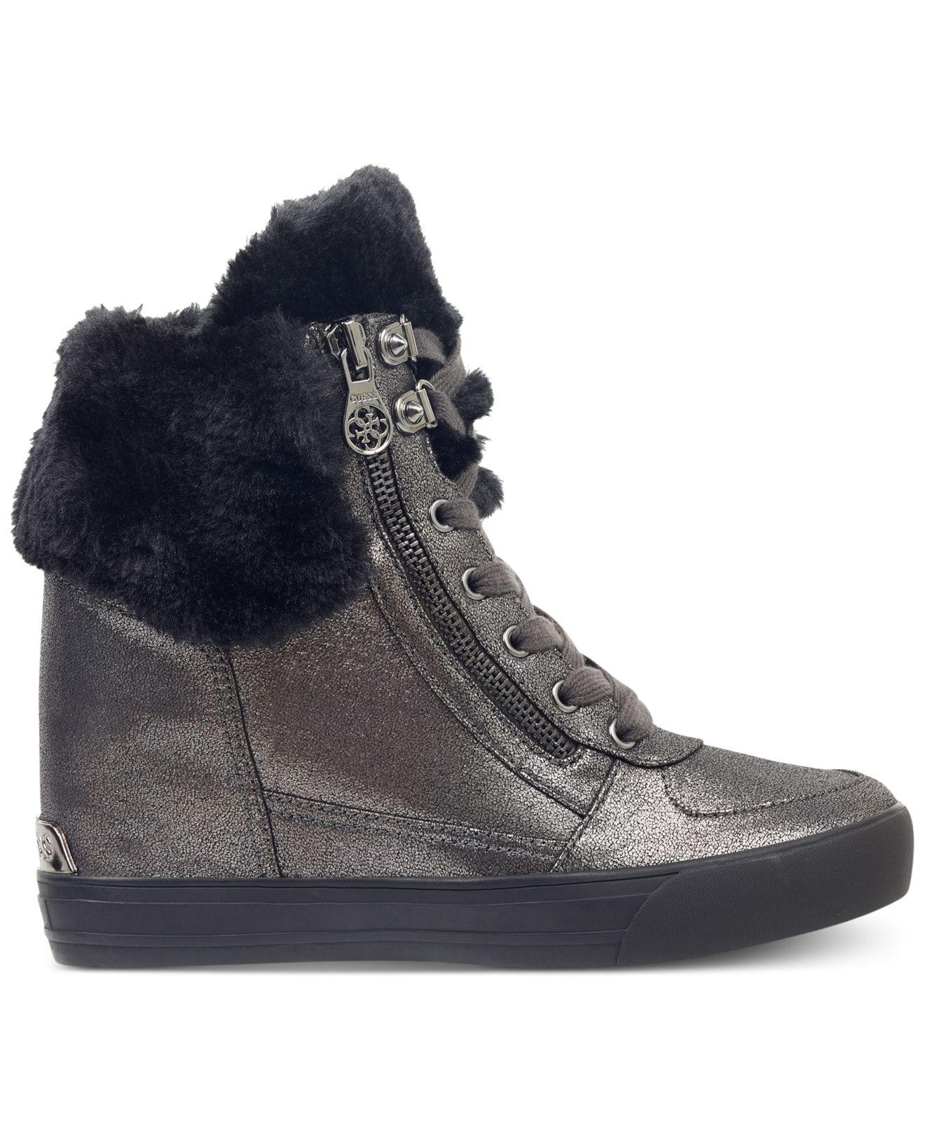 Guess women's dustyn wedge sneakers Outlet
