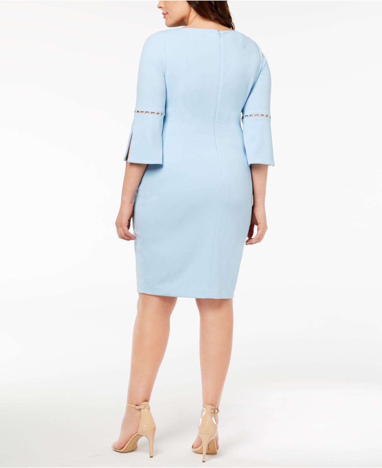 calvin klein dress with pearls