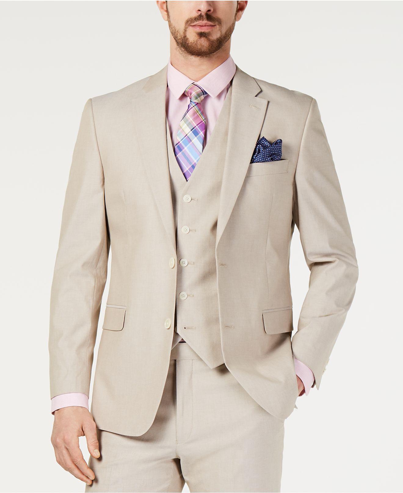 Tommy Hilfiger Modern-fit Flex Stretch Chambray Suit Jackets for Men | Lyst
