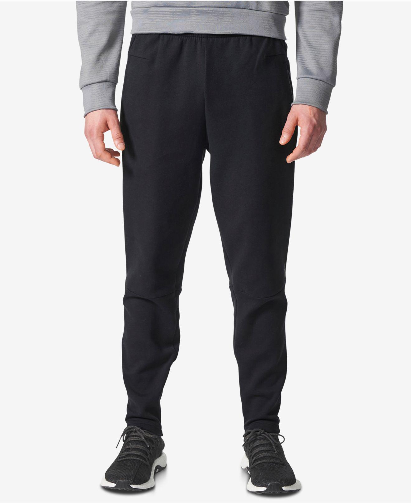 adidas Cotton Men's Zne Tapered Pants in Black for Men - Lyst