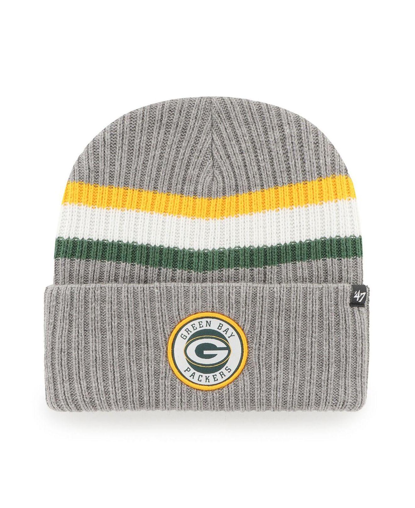 47 Brand Gray Green Bay Packers Highline Cuffed Knit Hat for Men Lyst