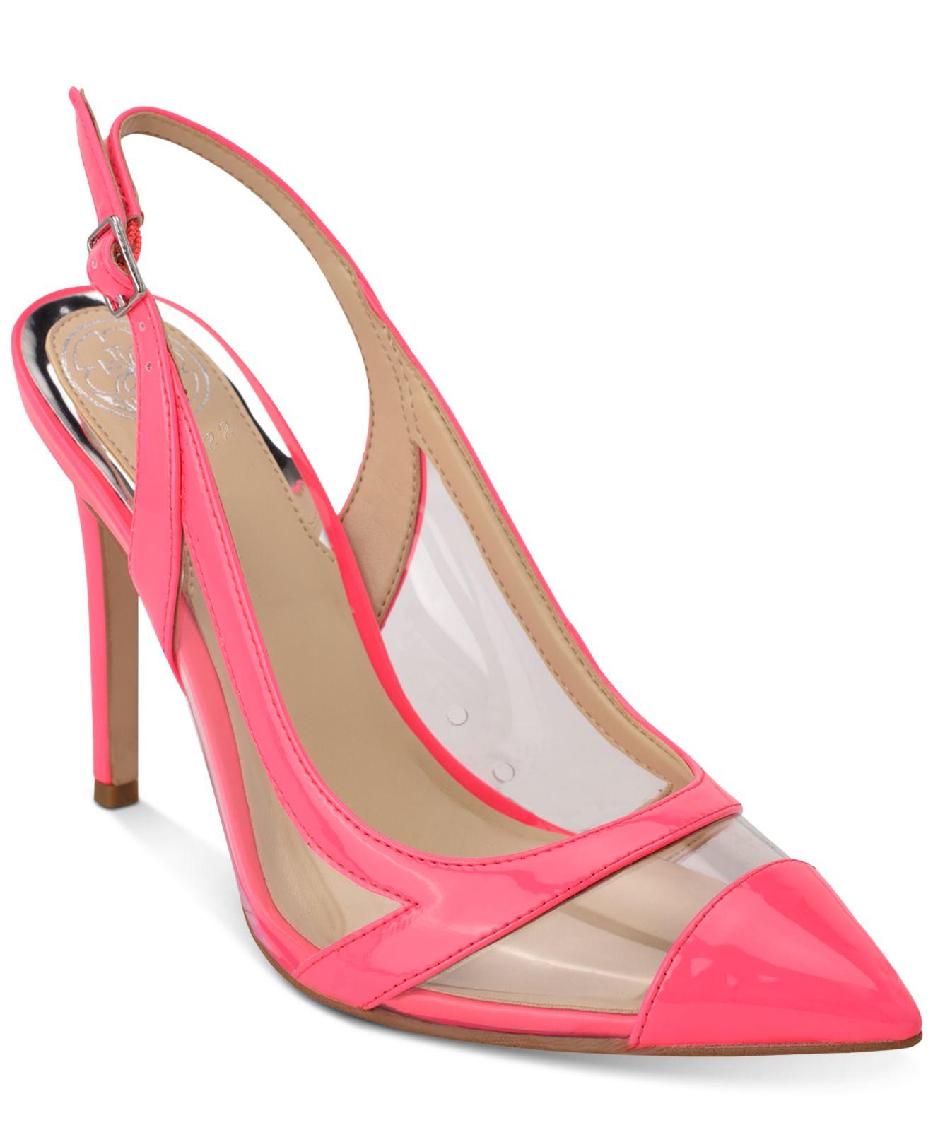 guess clear heels
