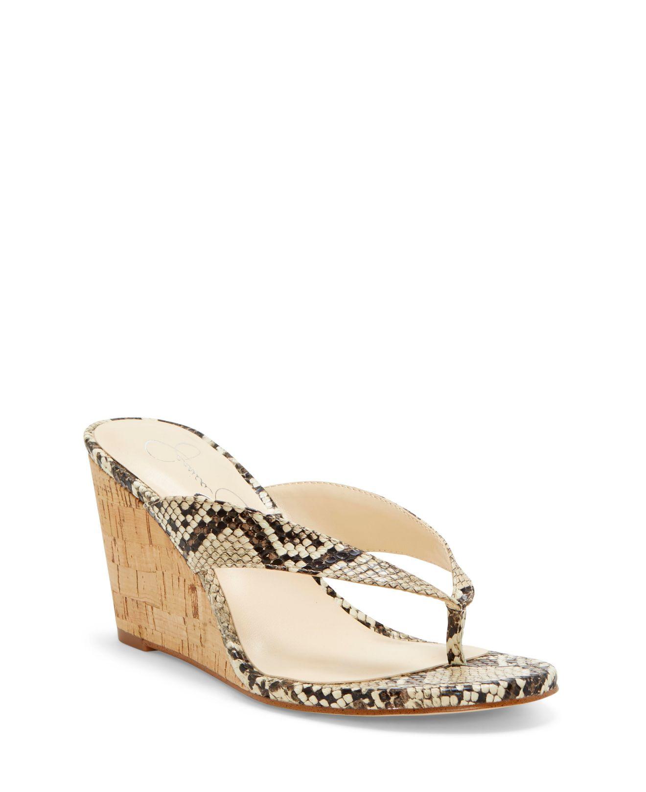 jessica simpson white wedge sandals