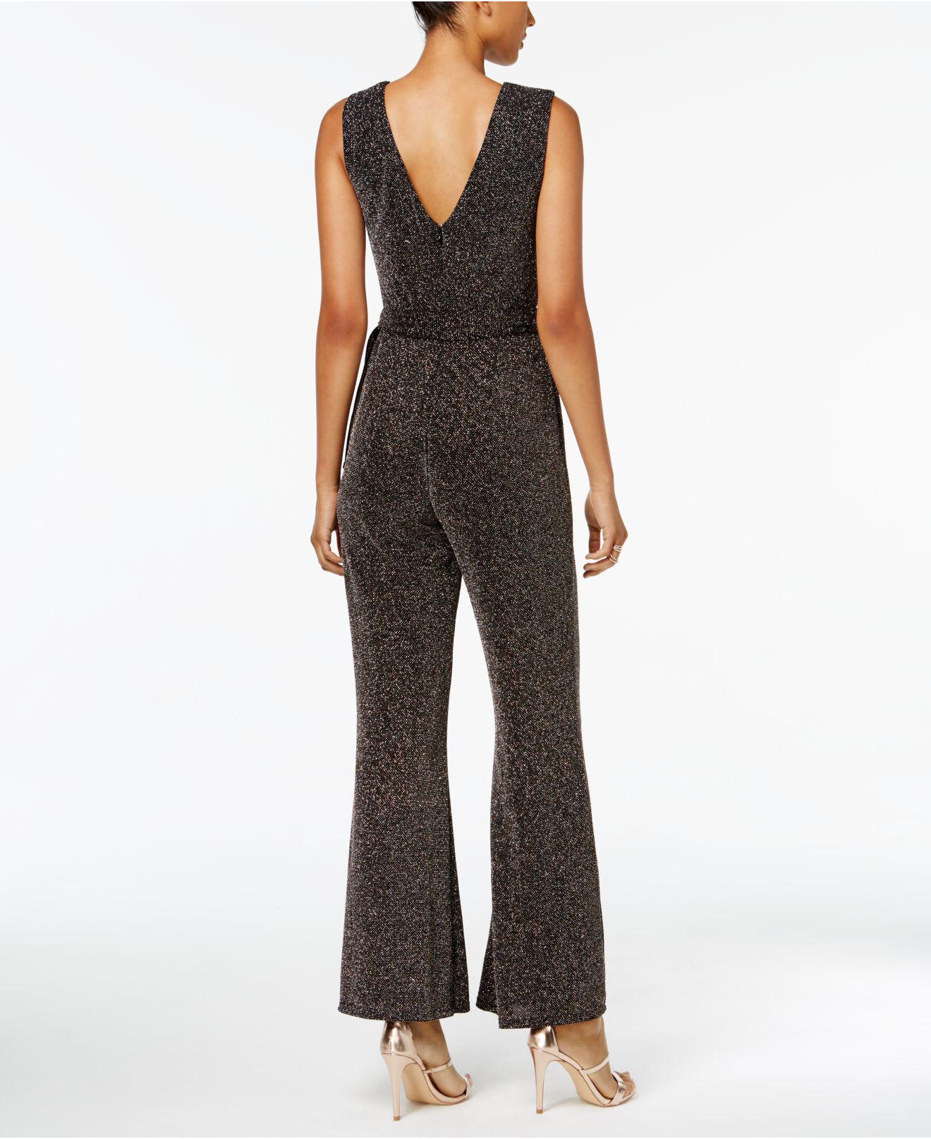 vince camuto metallic jumpsuit