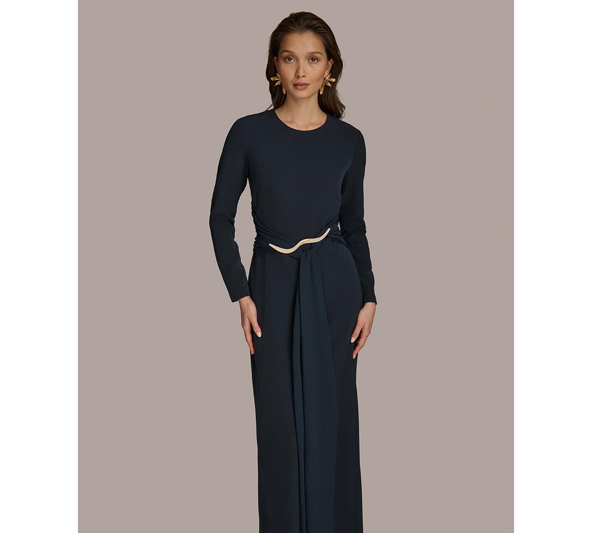 【Donna Karan New York】Jewel-Neck Embellished Gown Donna Karan New York Women's Sequin Jewel-Neck Gown - Macy's
