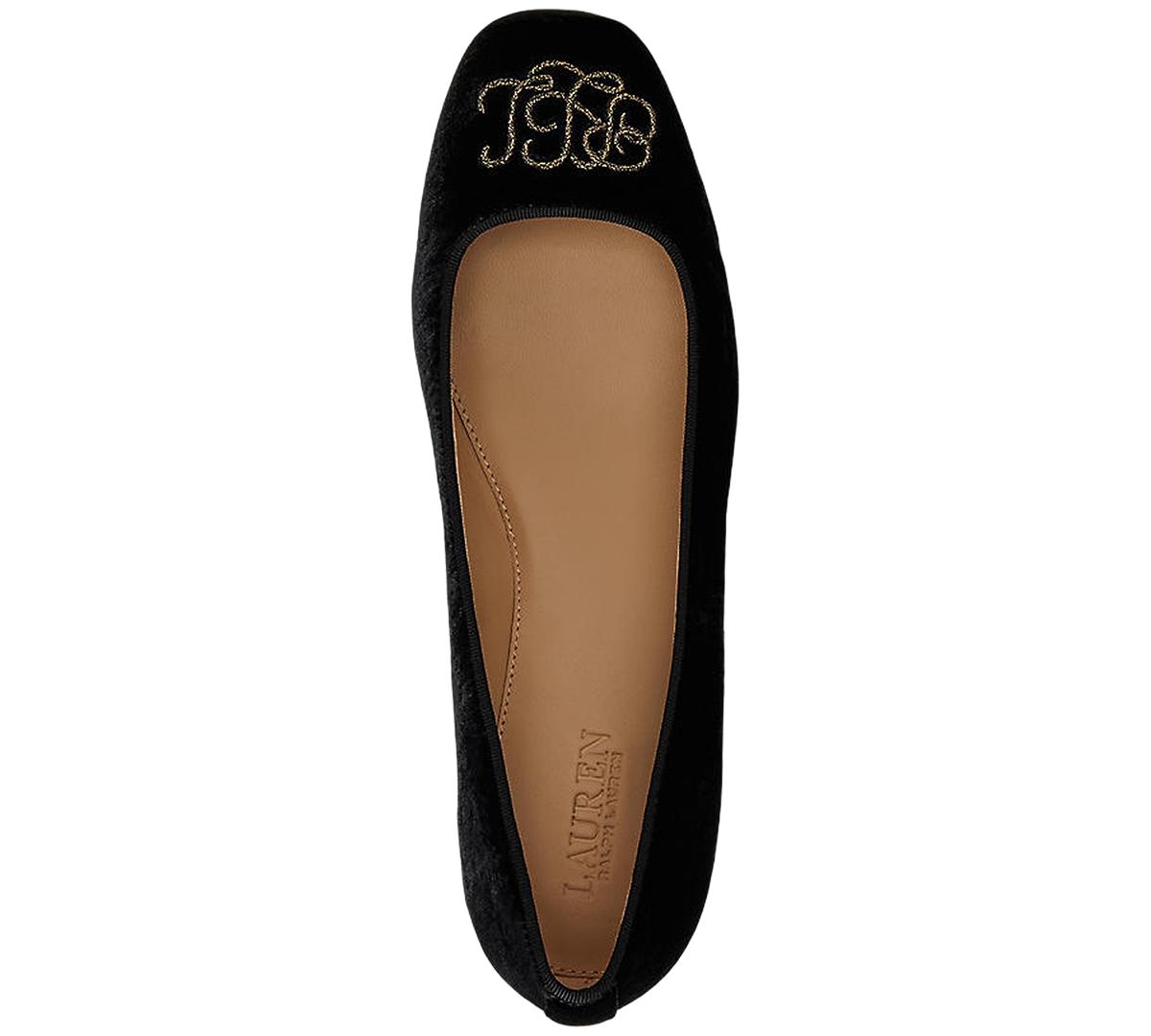 バレエ Ralph Lauren Ballerinas Leather Amazon.com | Lauren Ralph Lauren Women's Jayna Stitched