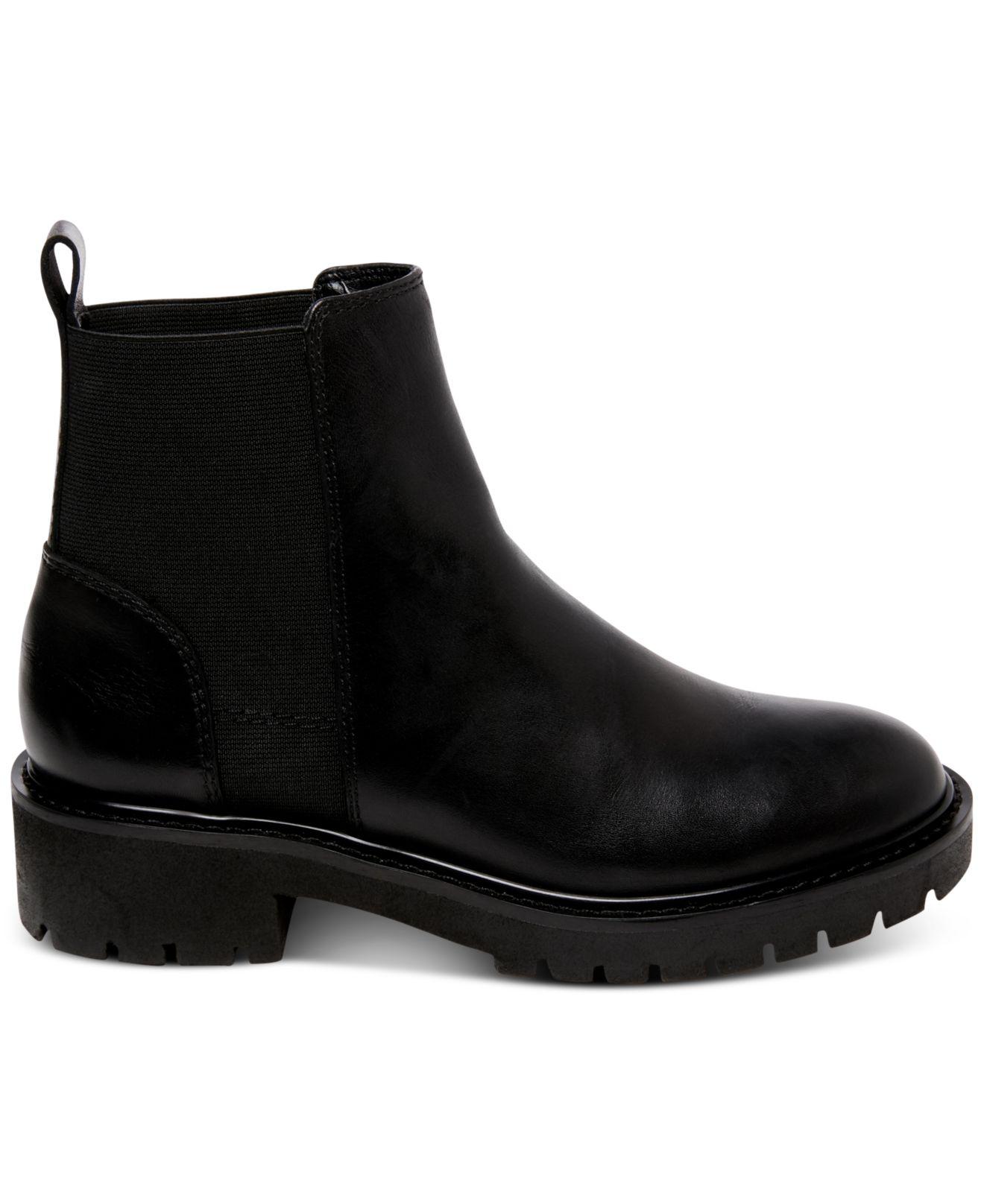 steve madden gliding black leather