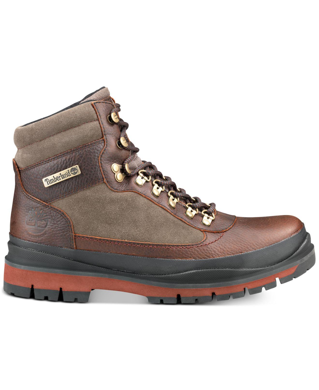 timberland tan field trekker low boots