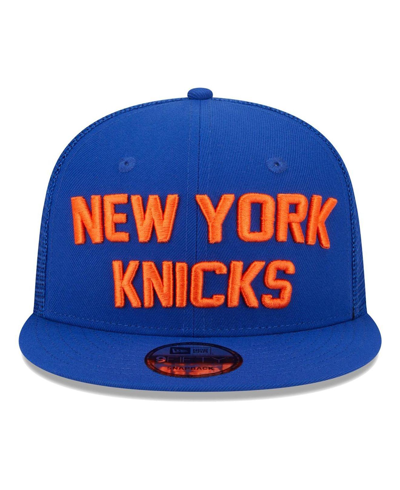 The Game New York Knicks Hat Snap back Hat Adjustable Blue Orange
