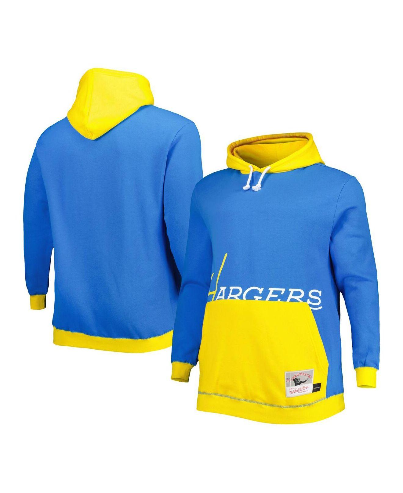 Mitchell & Ness Powder Blue And Gold Los Angeles Chargers Big And Tall Big  Face Pullover Hoodie for Men | Lyst