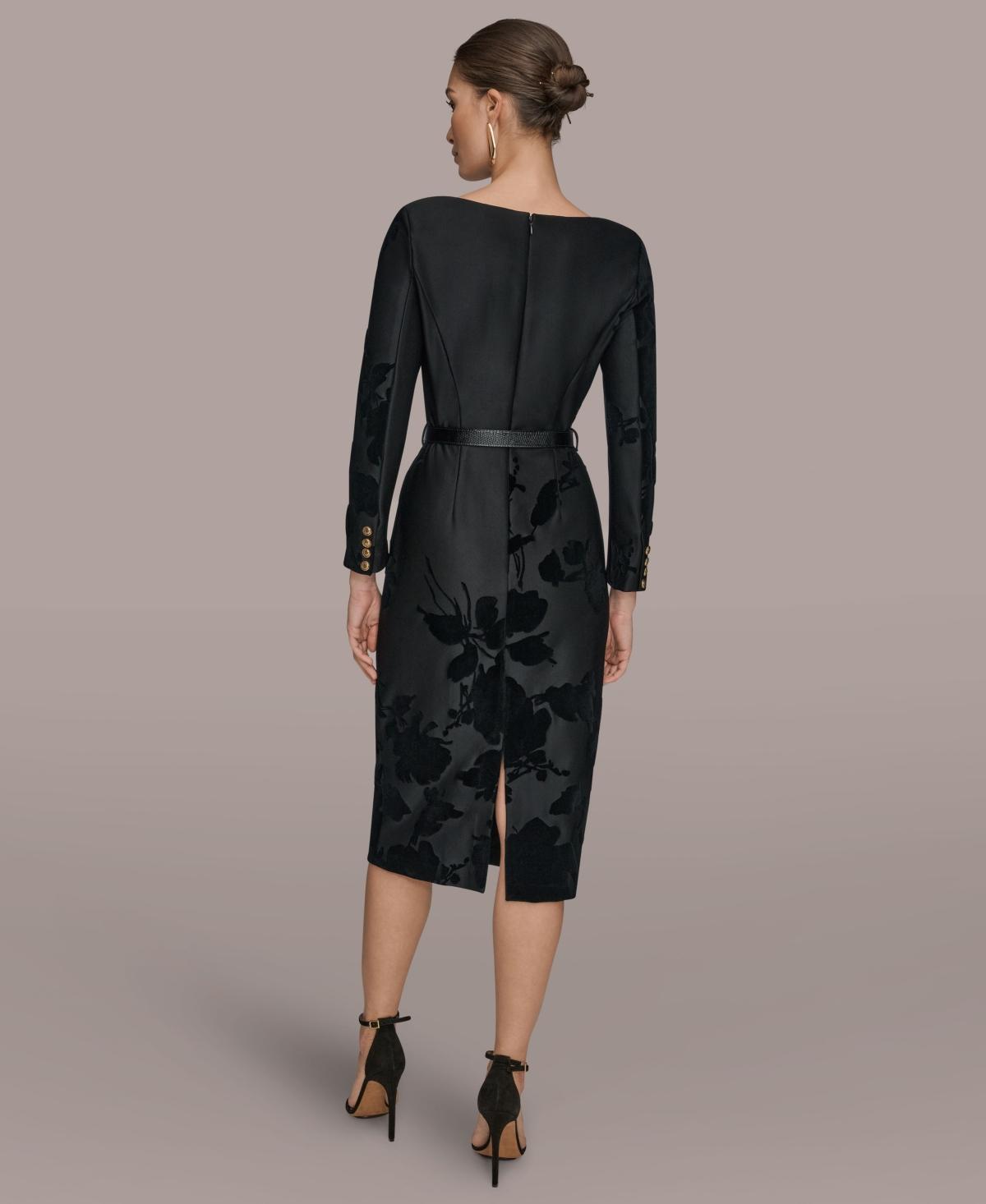 long sleeve black collared dress Tuxedo Mermaid Gown With Long Sleeves In Black, Black / Regular / 20