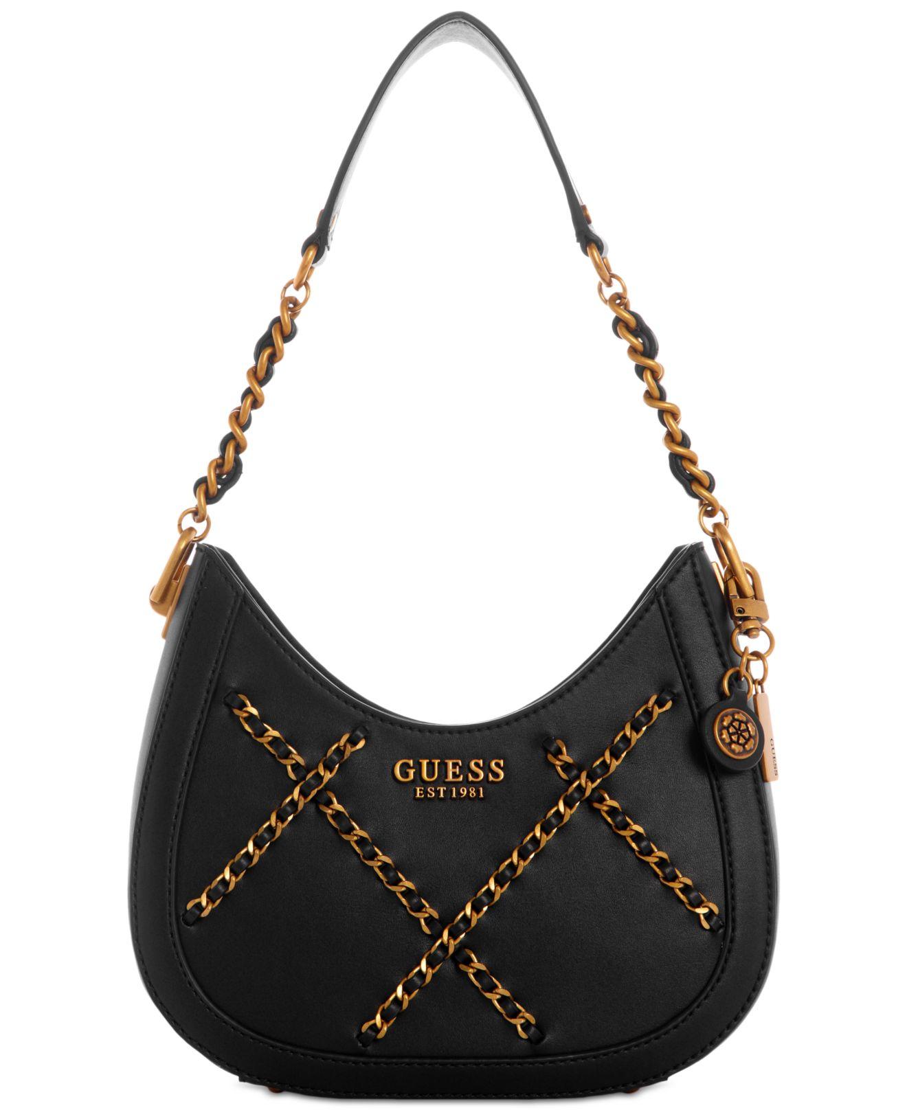 Guess Abey Small Hobo Bag in Black | Lyst