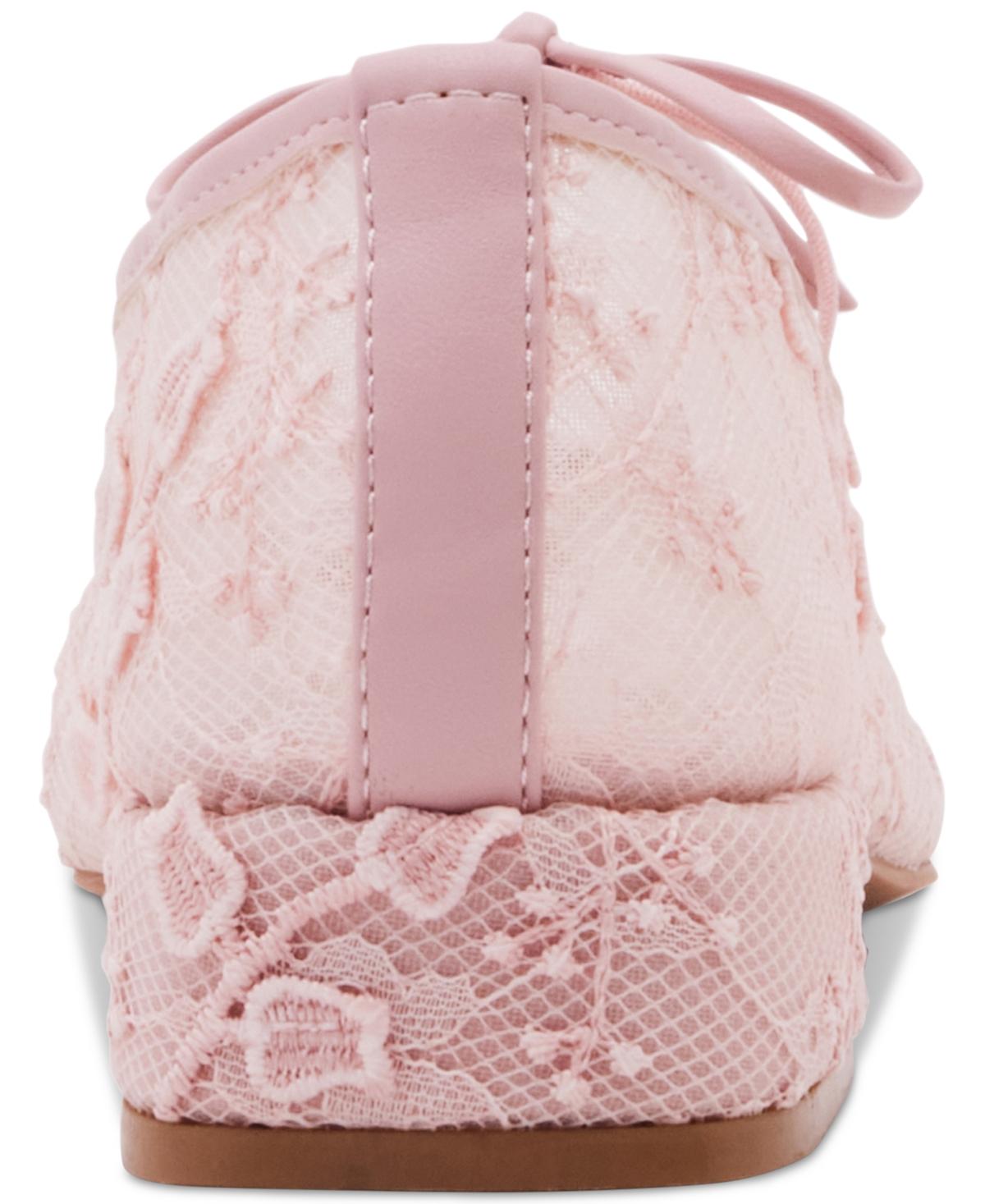 Madden Girl Egret Block-heel Mary-jane Bow Ballet Flats in Pink Lyst