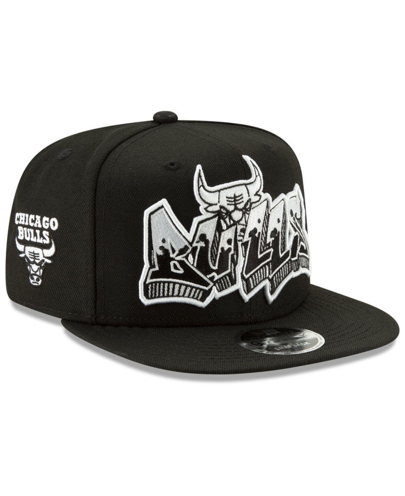 Retro Chicago Bulls Snapback Hat Cap Black – Clout Closet