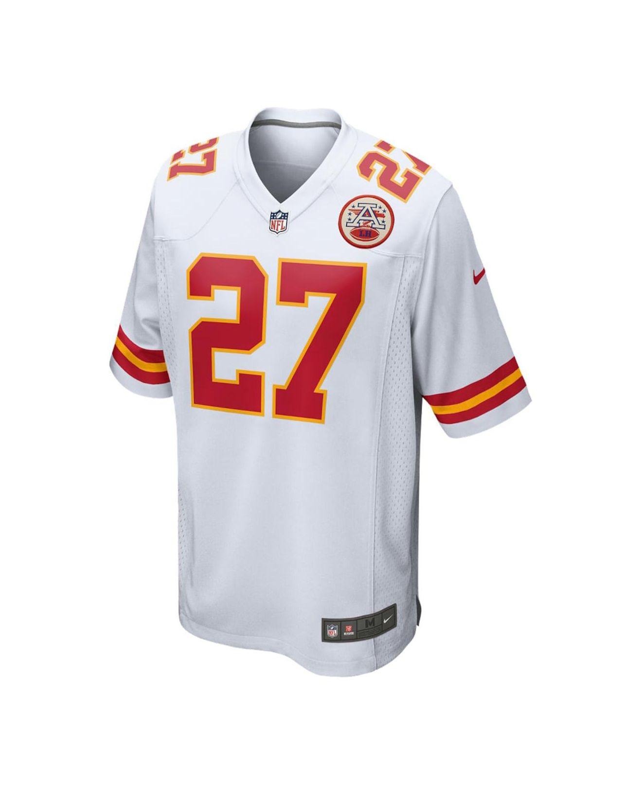 Lids Travis Kelce Kansas City Chiefs Nike Super Bowl LVII Patch Away Game  Jersey - White