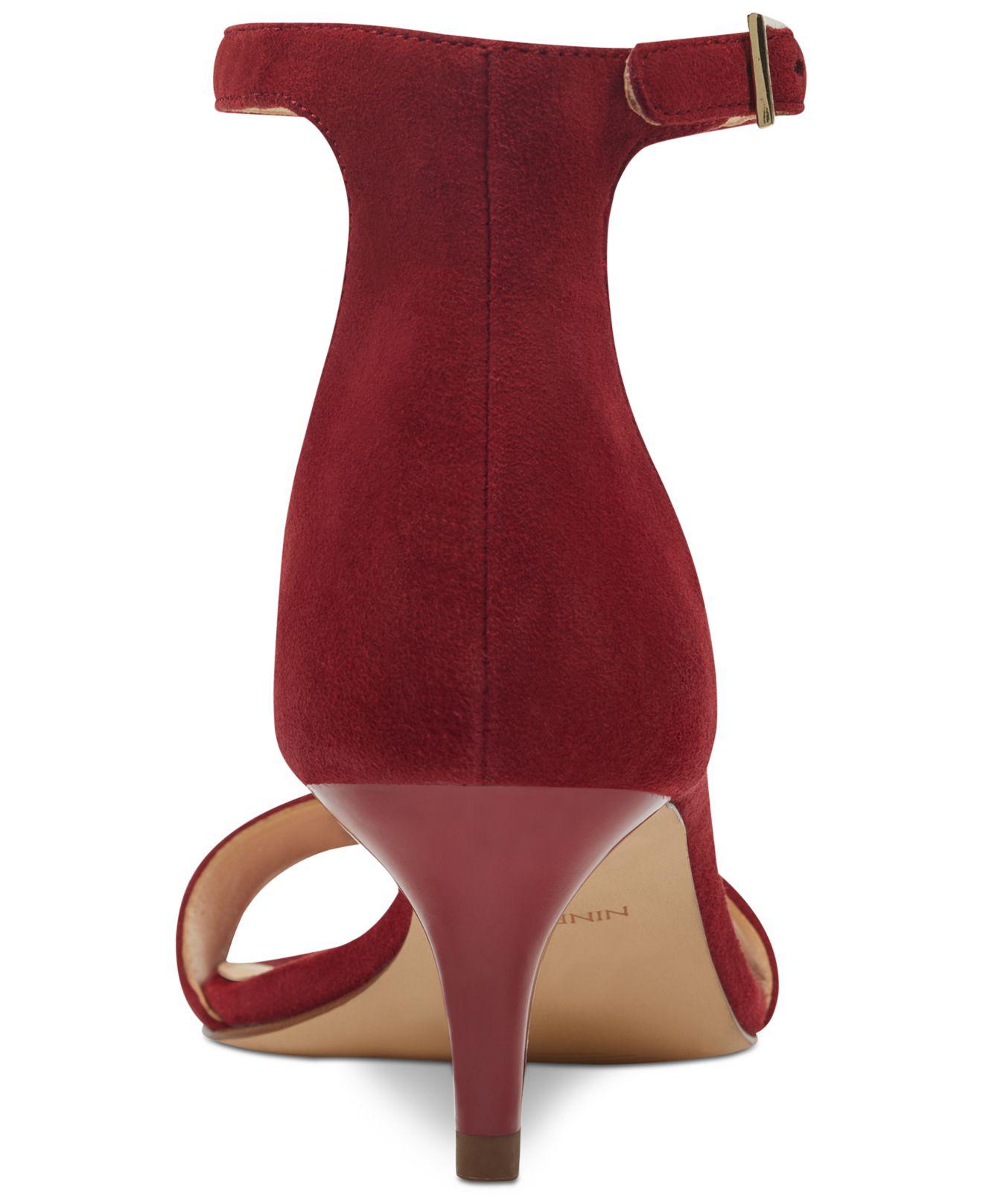 nine west leisa kitten heel sandals