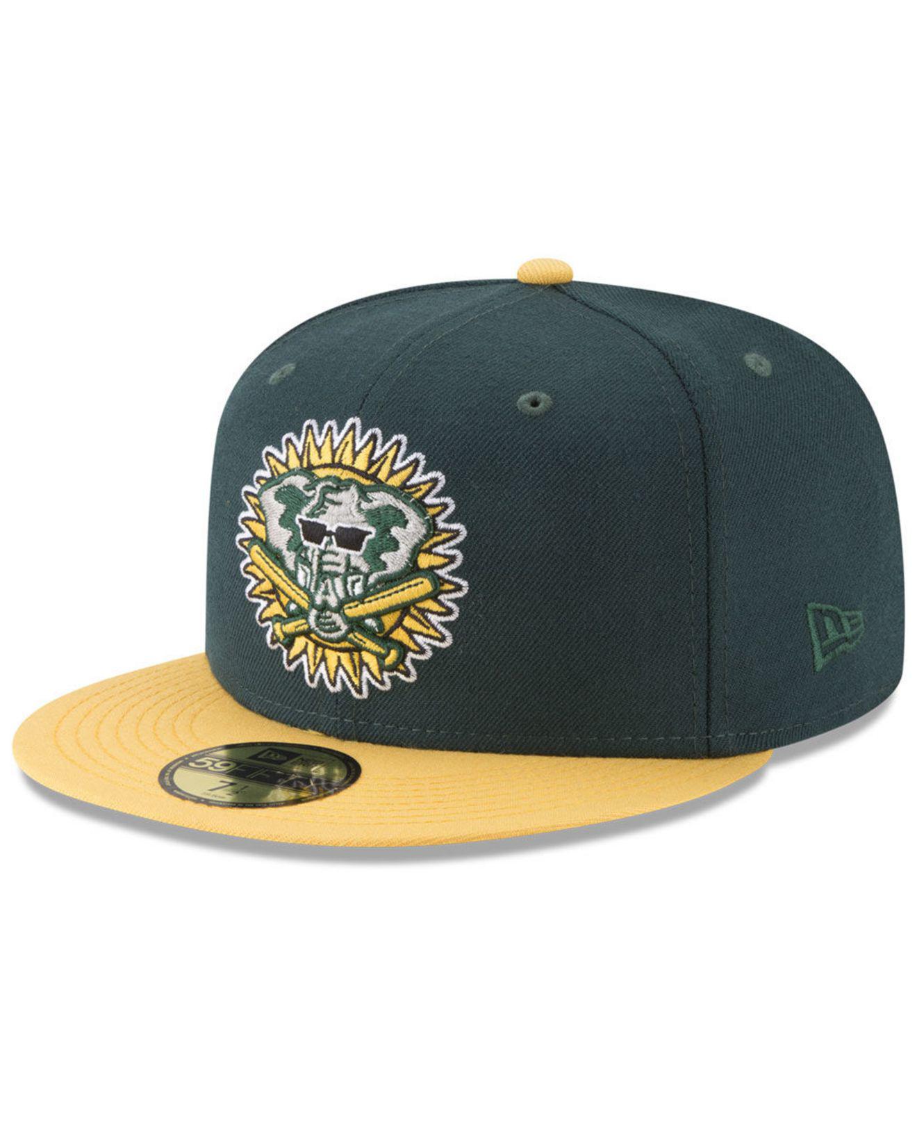 a's batting practice hat