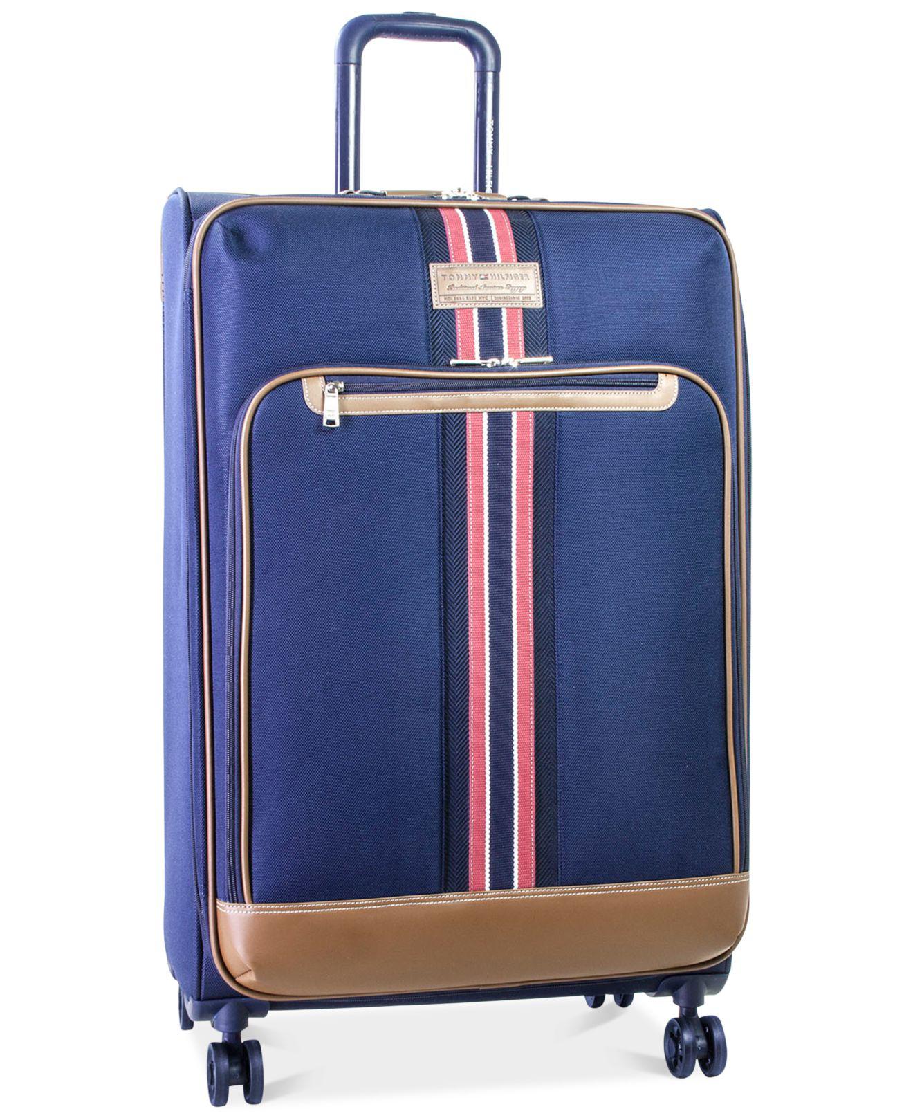 Tommy Hilfiger Synthetic 28" Expandable Spinner Suitcase in Navy (Blue