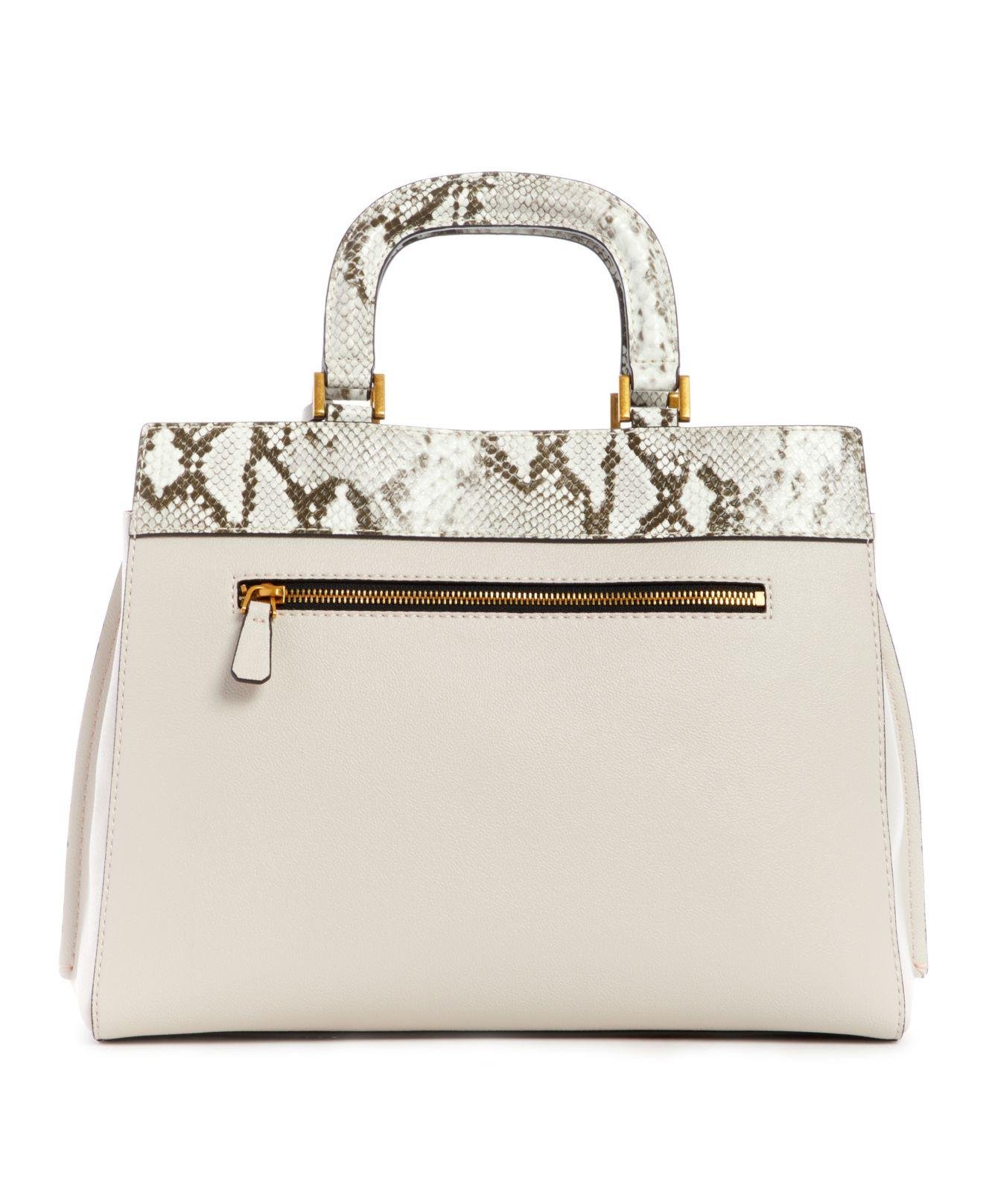 .com: GUESS Katey Luxury Satchel, Latte Logo/Orange : Clothing, Shoes  & Jewelry