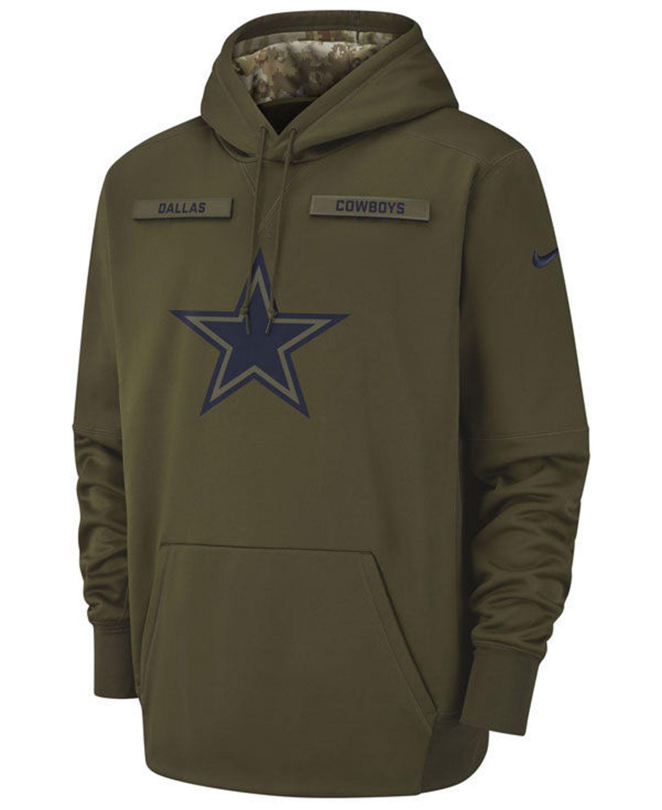 dallas cowboys olive hoodie