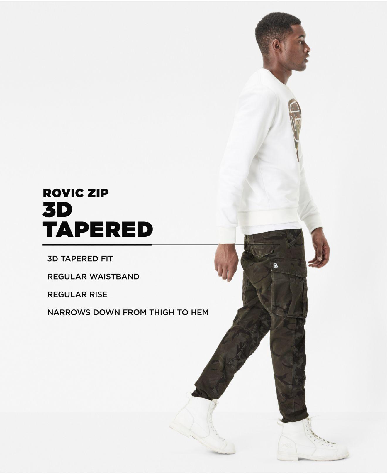 rovic tapered cargo pants