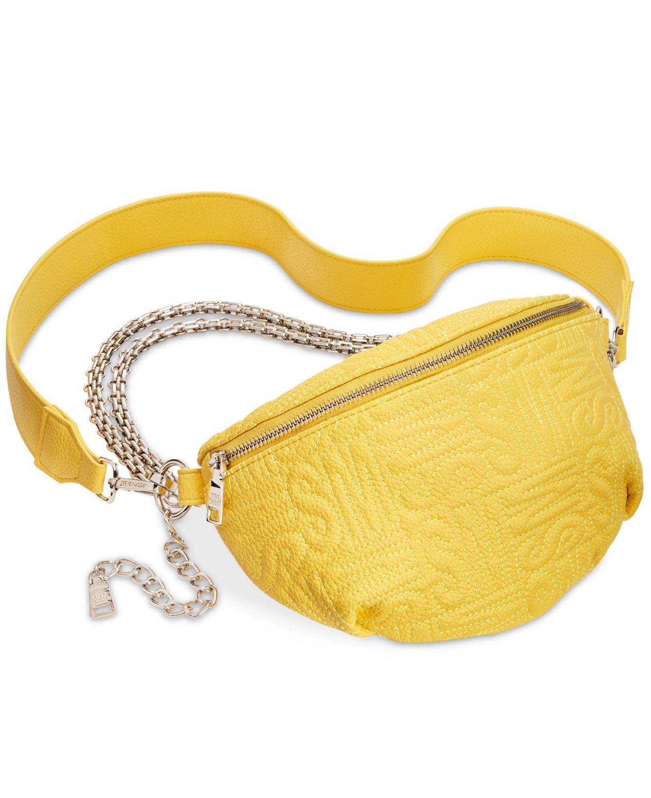 steve madden yellow purse