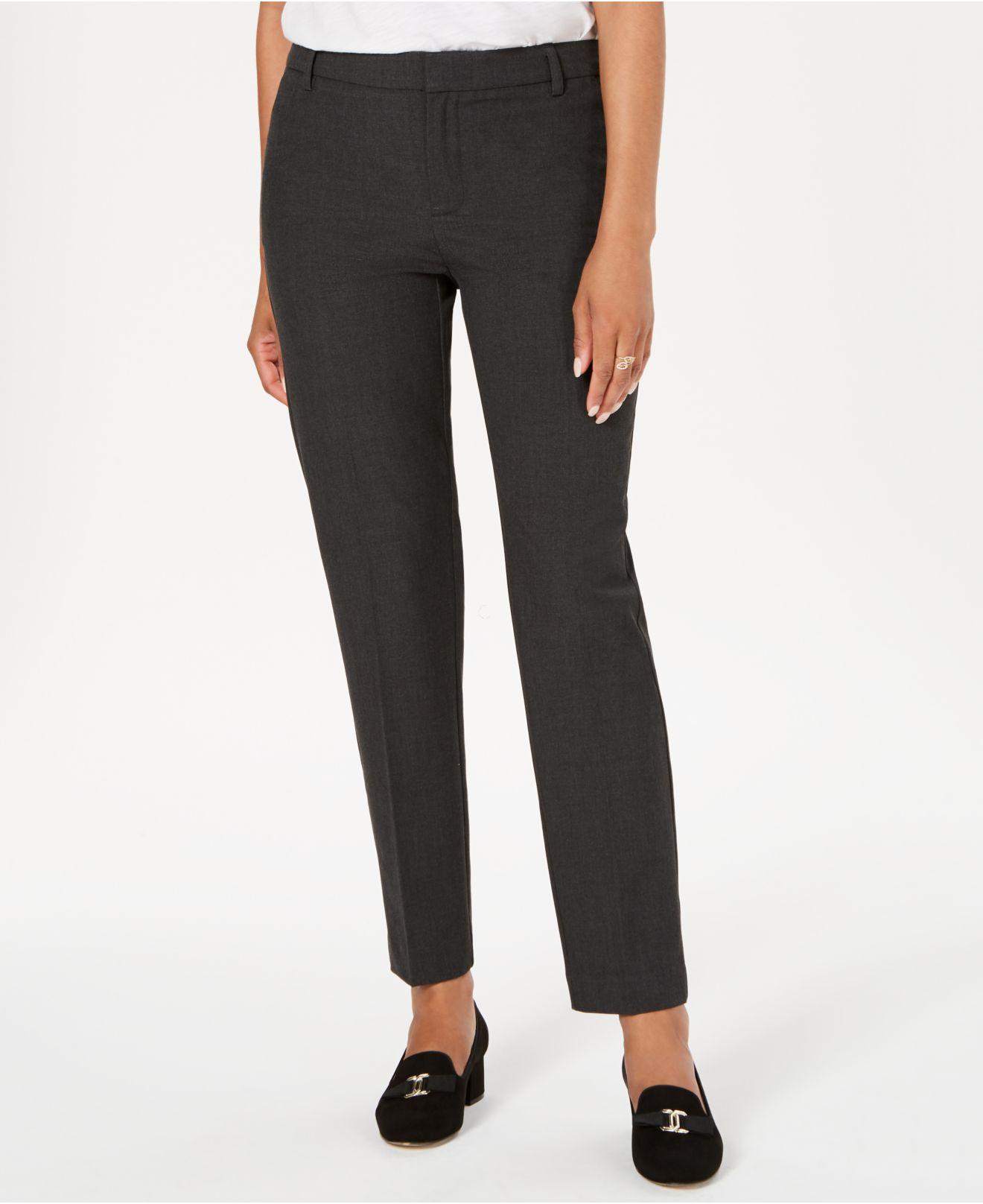 slim fit ankle trousers